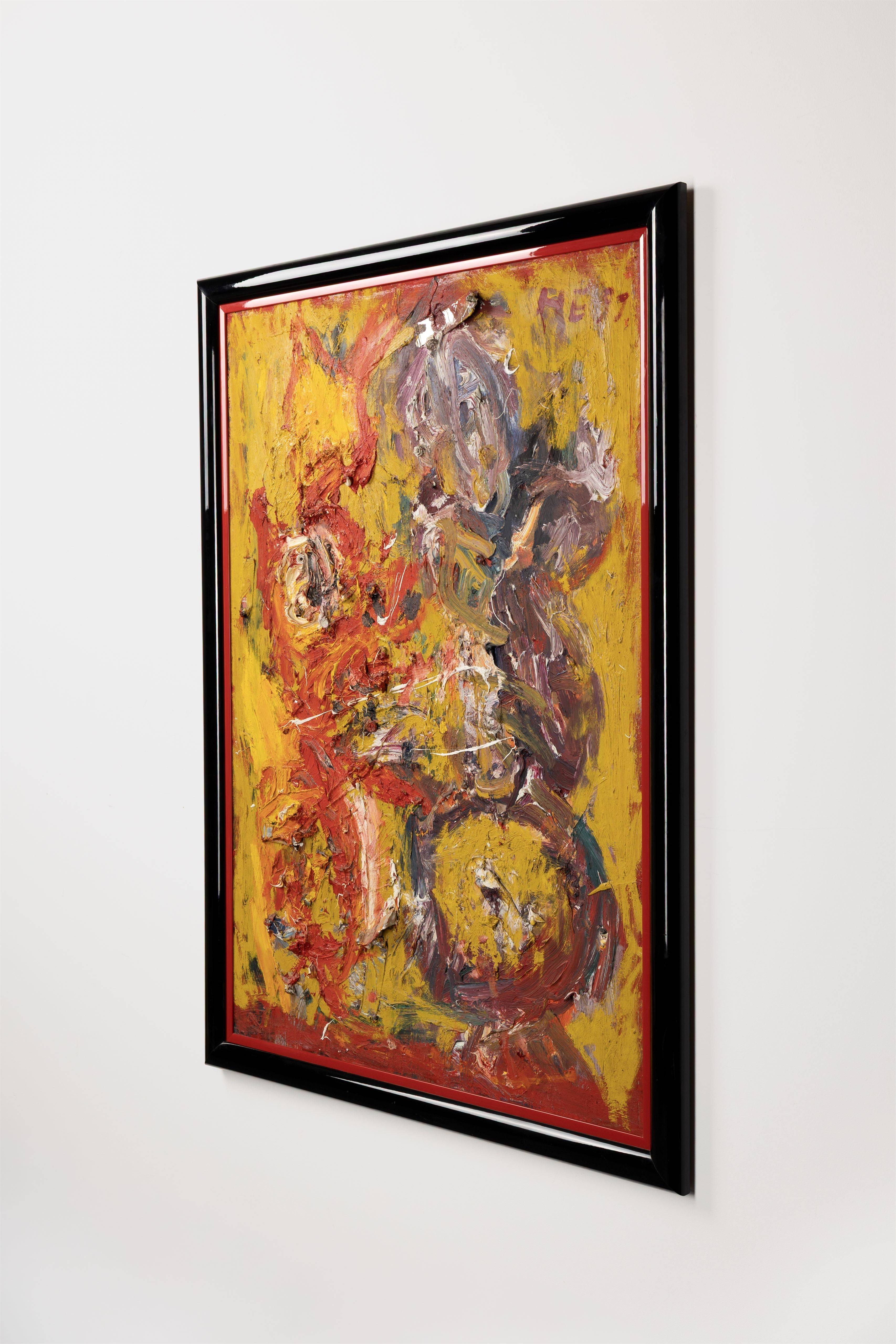 This picture shows the following artwork: Hartwig Ebersbach. ”DRACHE + KASPAR”. 1991.