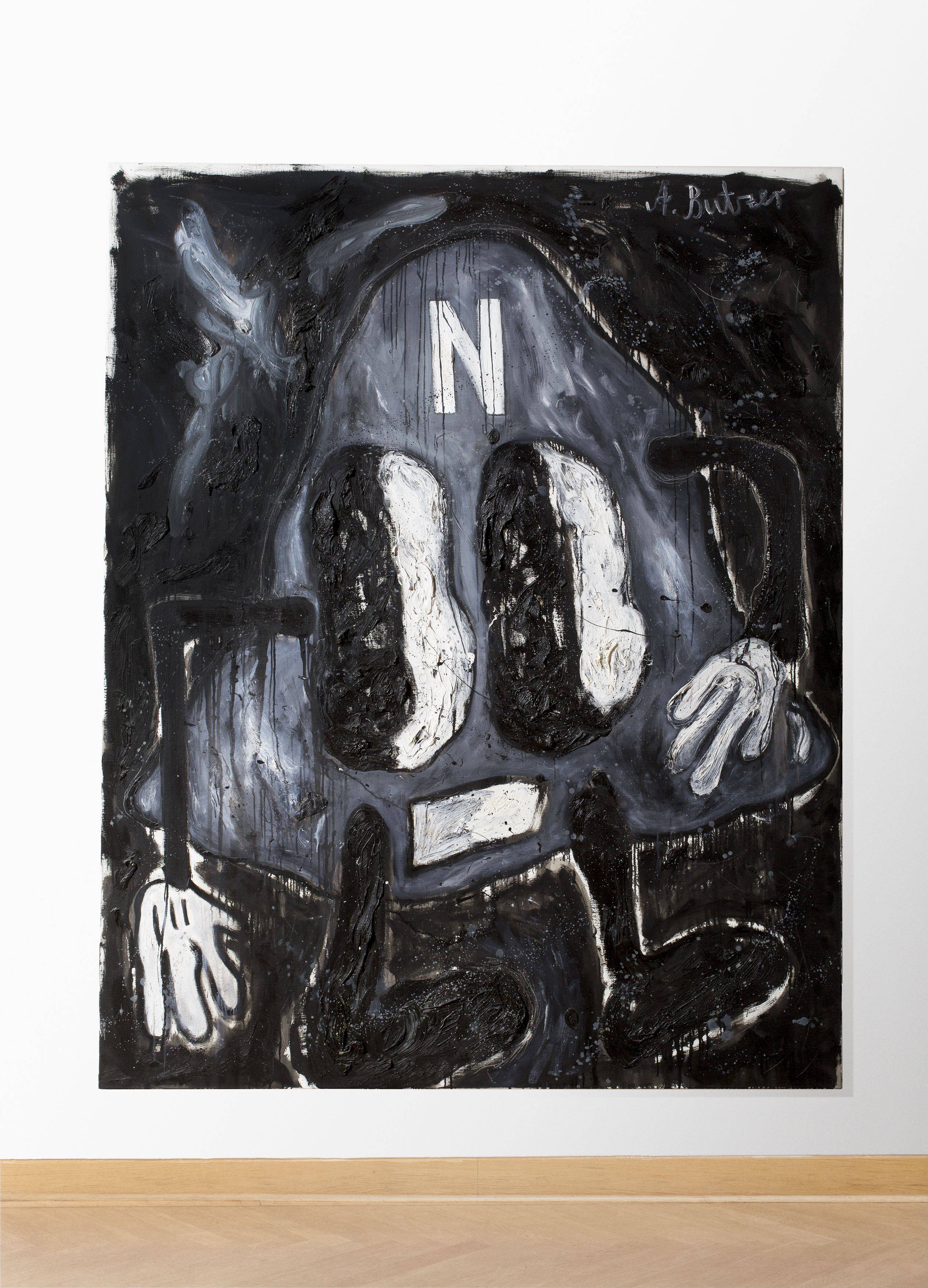 Auf diesem Bild ist das folgende Kunstwerk zu sehen: André Butzer. „Heimkunft nach N“. 2006.