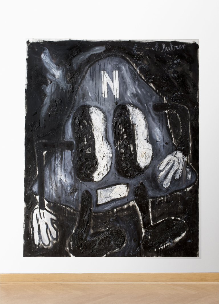 Auf diesem Bild ist das folgende Kunstwerk zu sehen: André Butzer. „Heimkunft nach N“. 2006.