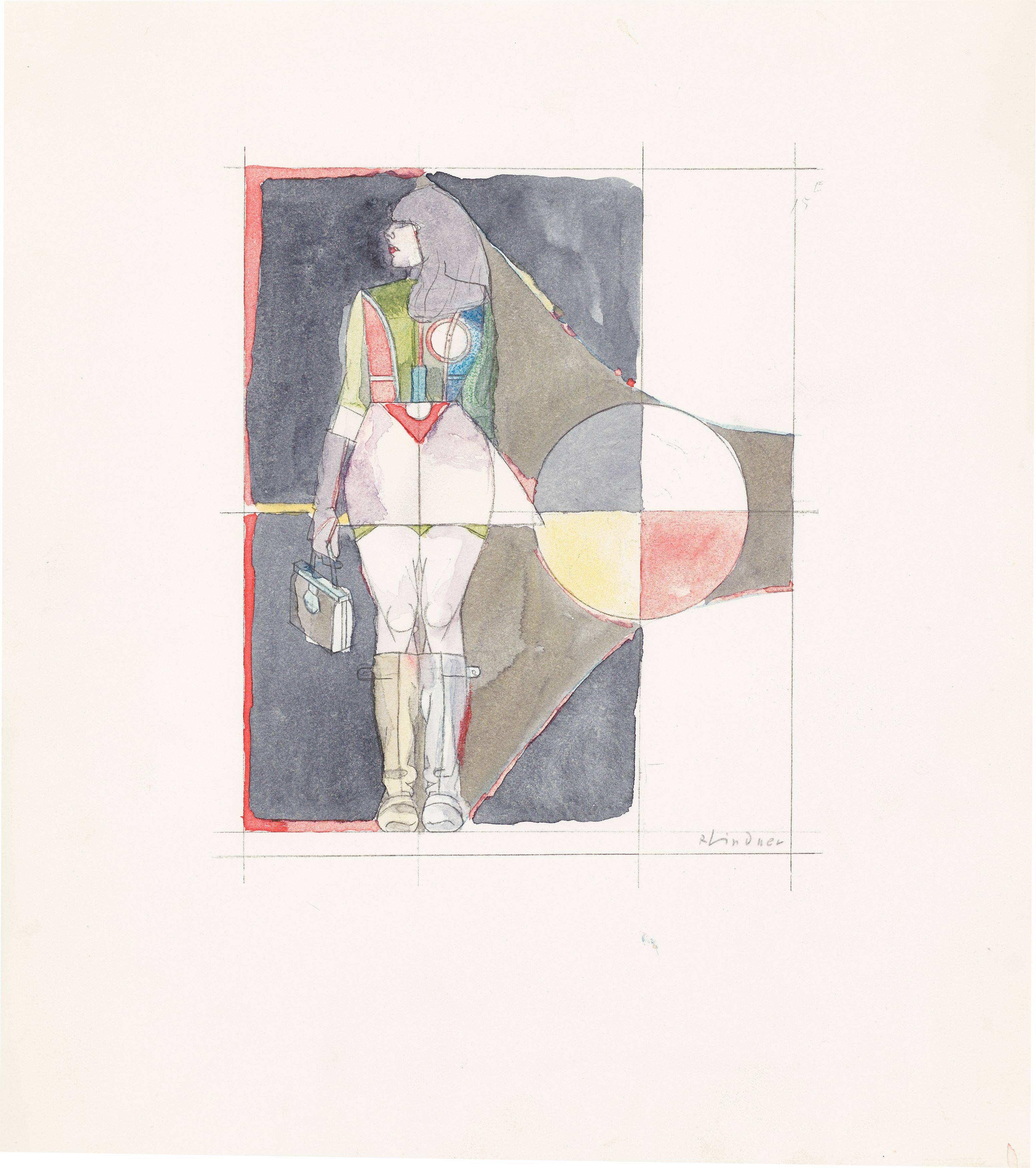 Auf diesem Bild ist das folgende Kunstwerk zu sehen: Richard Lindner. Ohne Titel. 1969.