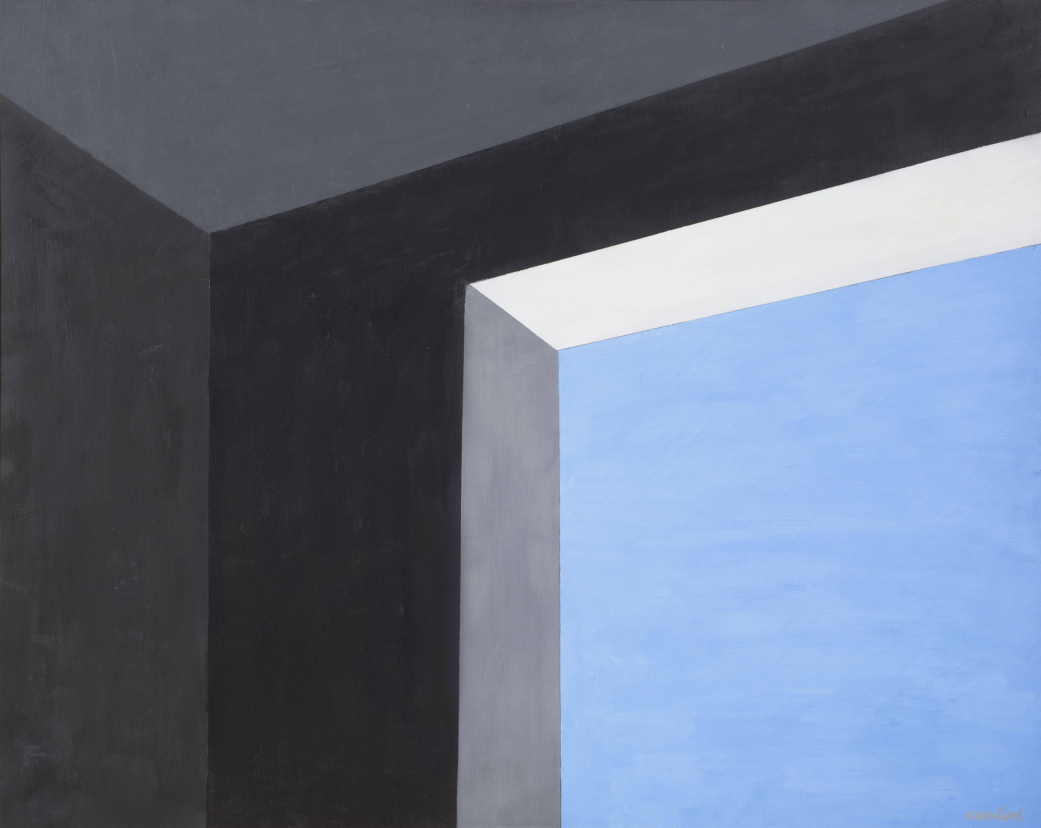This picture shows the following artwork: Amédée Ozenfant. ”Fenêtre et ciel”. 1966.