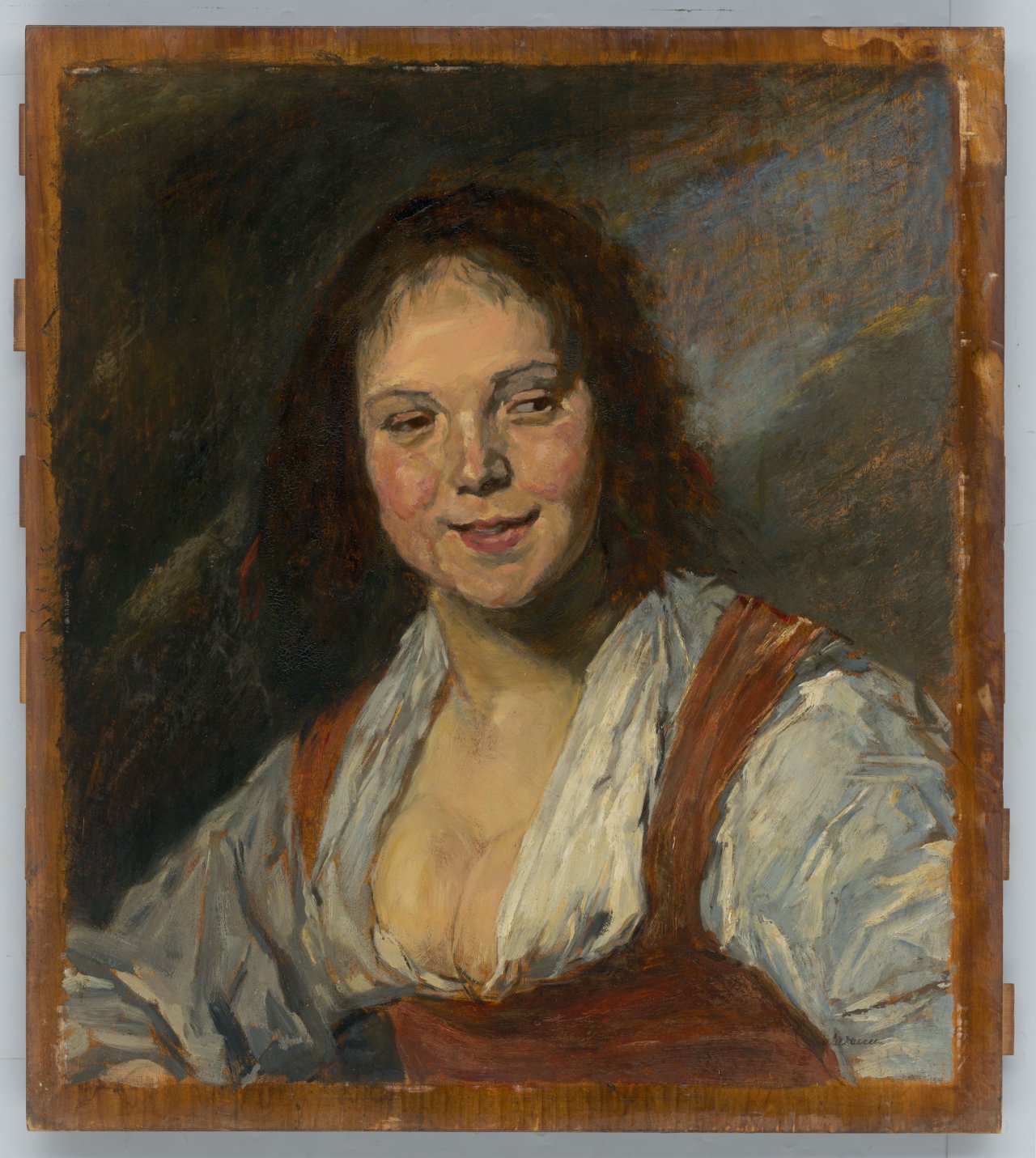 This picture shows the following artwork: Max Liebermann. ”Kopie der Bohémienne von Frans Hals” (Copy of the Bohémienne by Frans Hals). 1873/74.