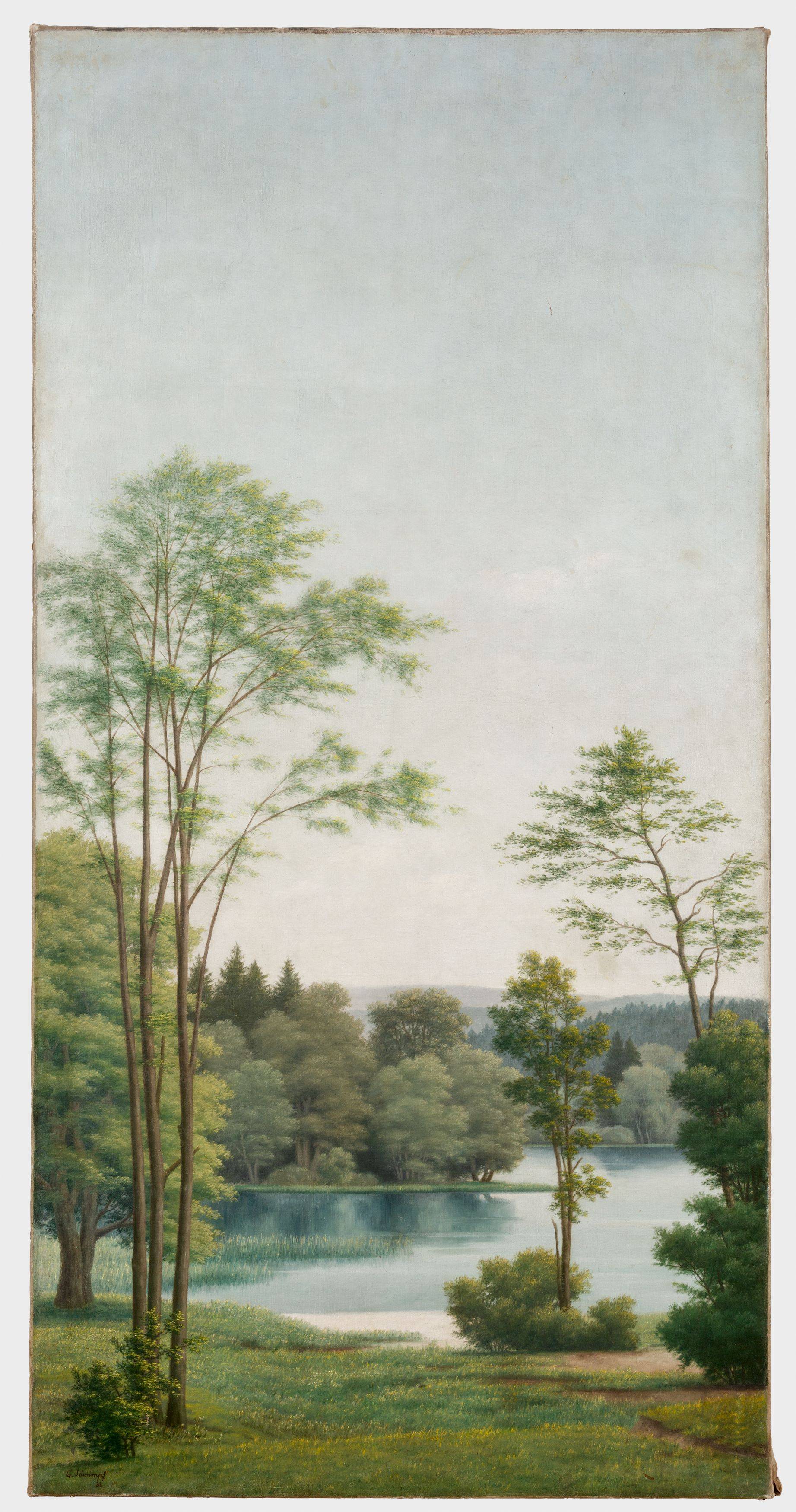 This picture shows the following artwork: Georg Schrimpf. ”Sommer (Märkische Landschaft)”. 1938.