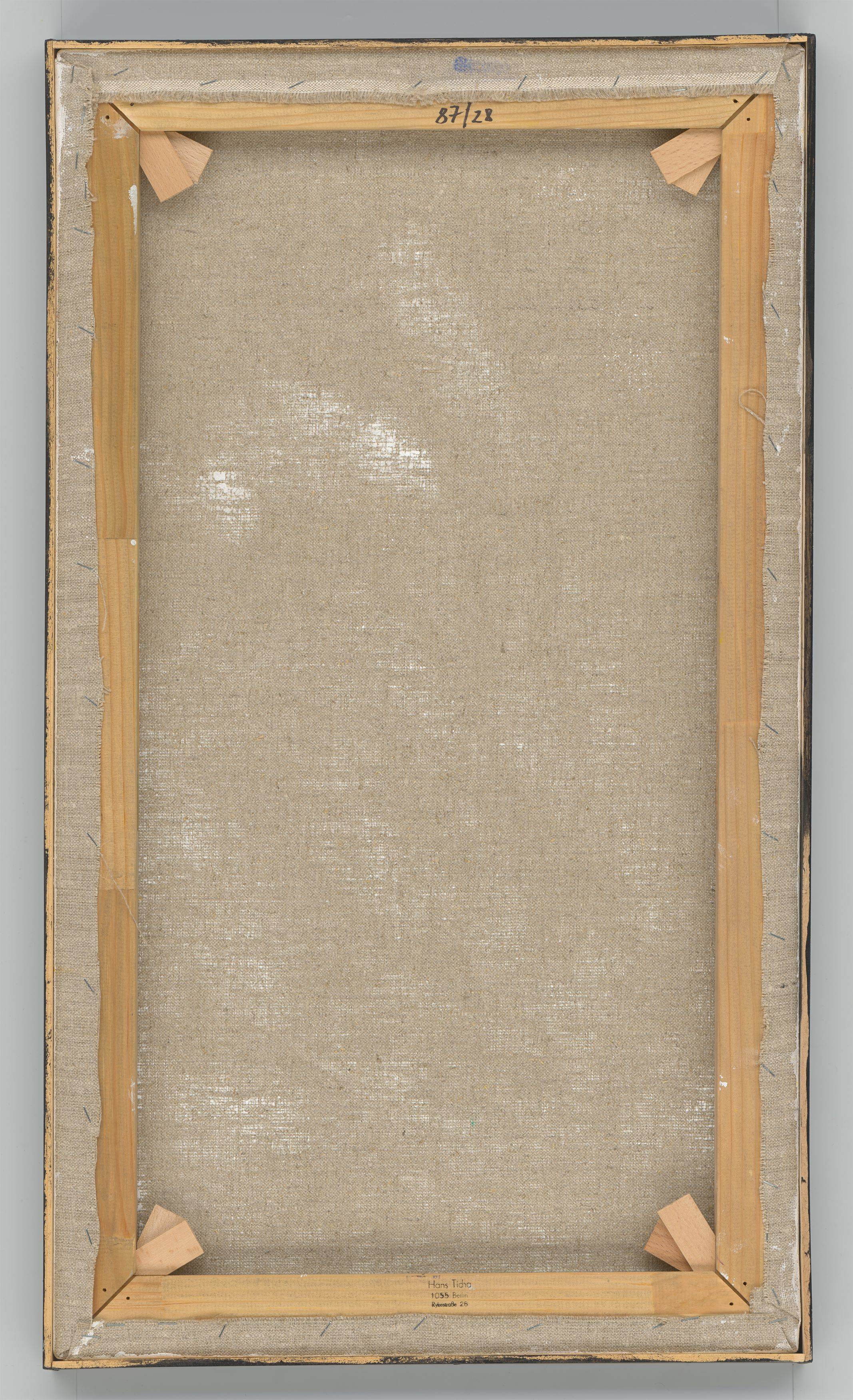 Auf diesem Bild ist das folgende Kunstwerk zu sehen: Hans Ticha. „Hockende“. 1987.