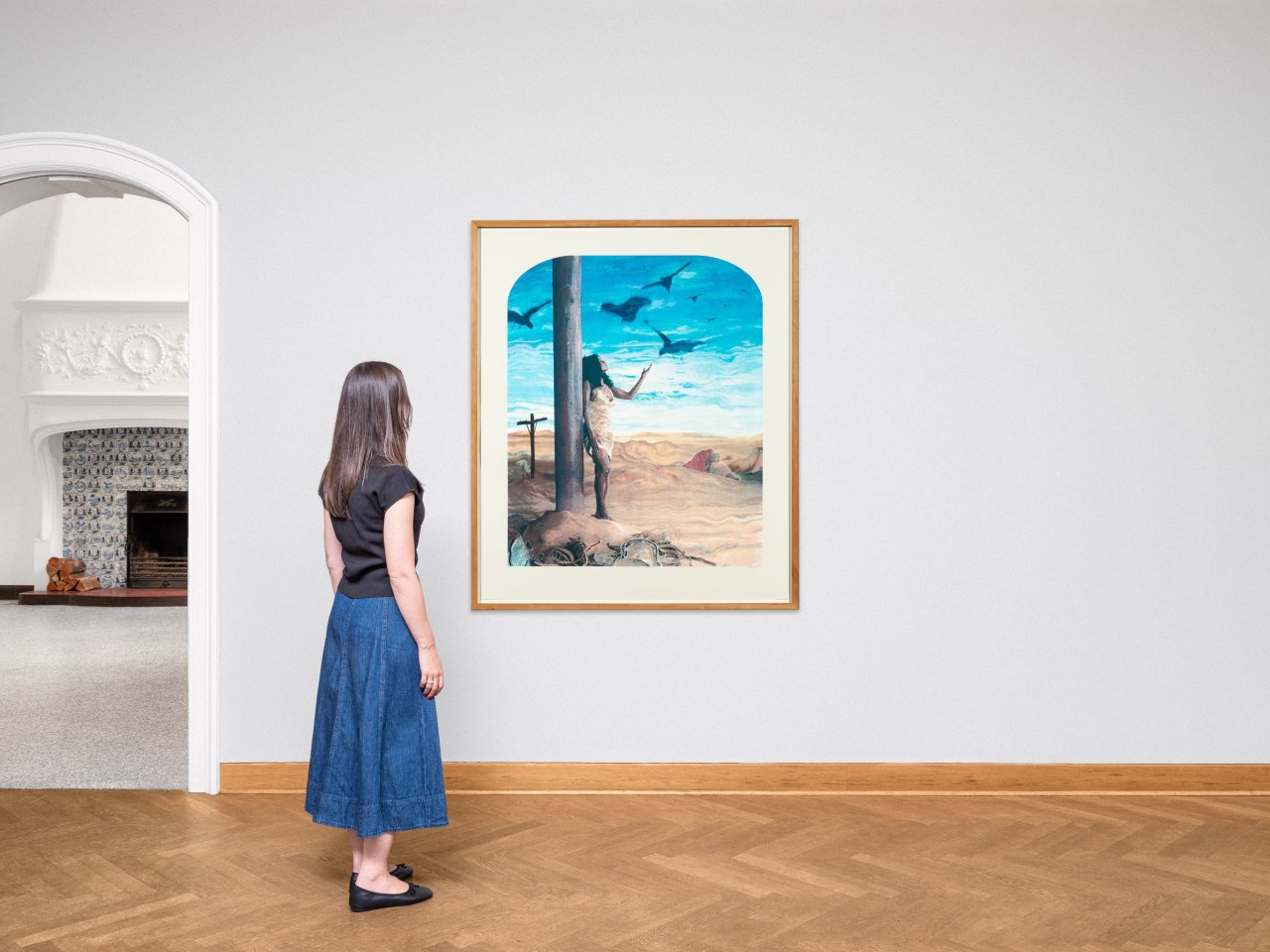 This picture shows the following artwork: Tracey Moffatt. ”Invocations” # 2, from the series ”Invocations”. 2000.