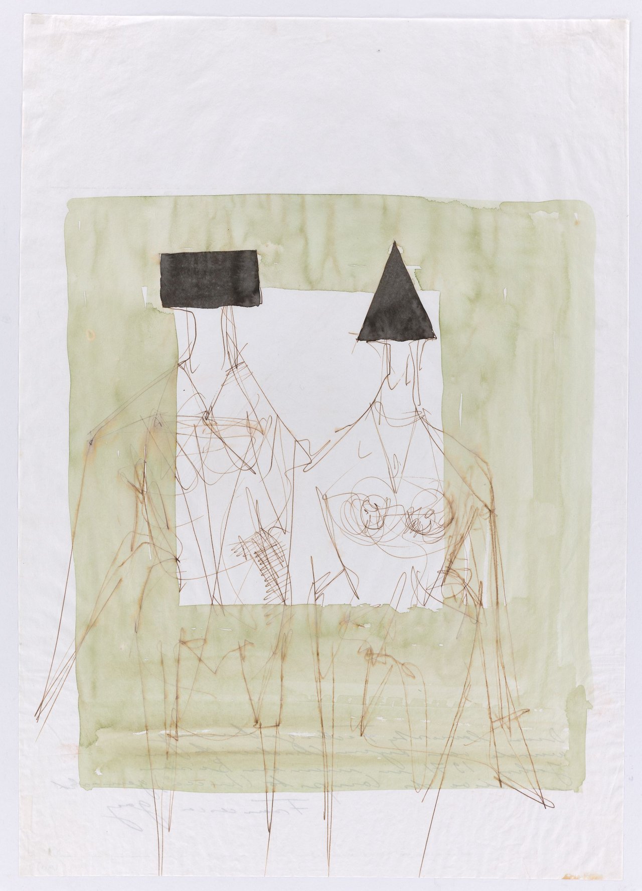Auf diesem Bild ist das folgende Kunstwerk zu sehen: Lynn Chadwick. „Sitting Couple“. 1971.