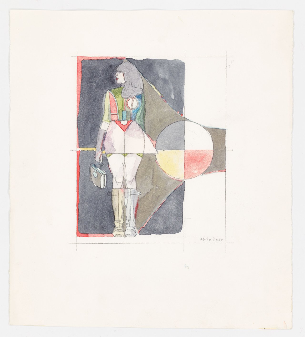 Auf diesem Bild ist das folgende Kunstwerk zu sehen: Richard Lindner. Ohne Titel. 1969.