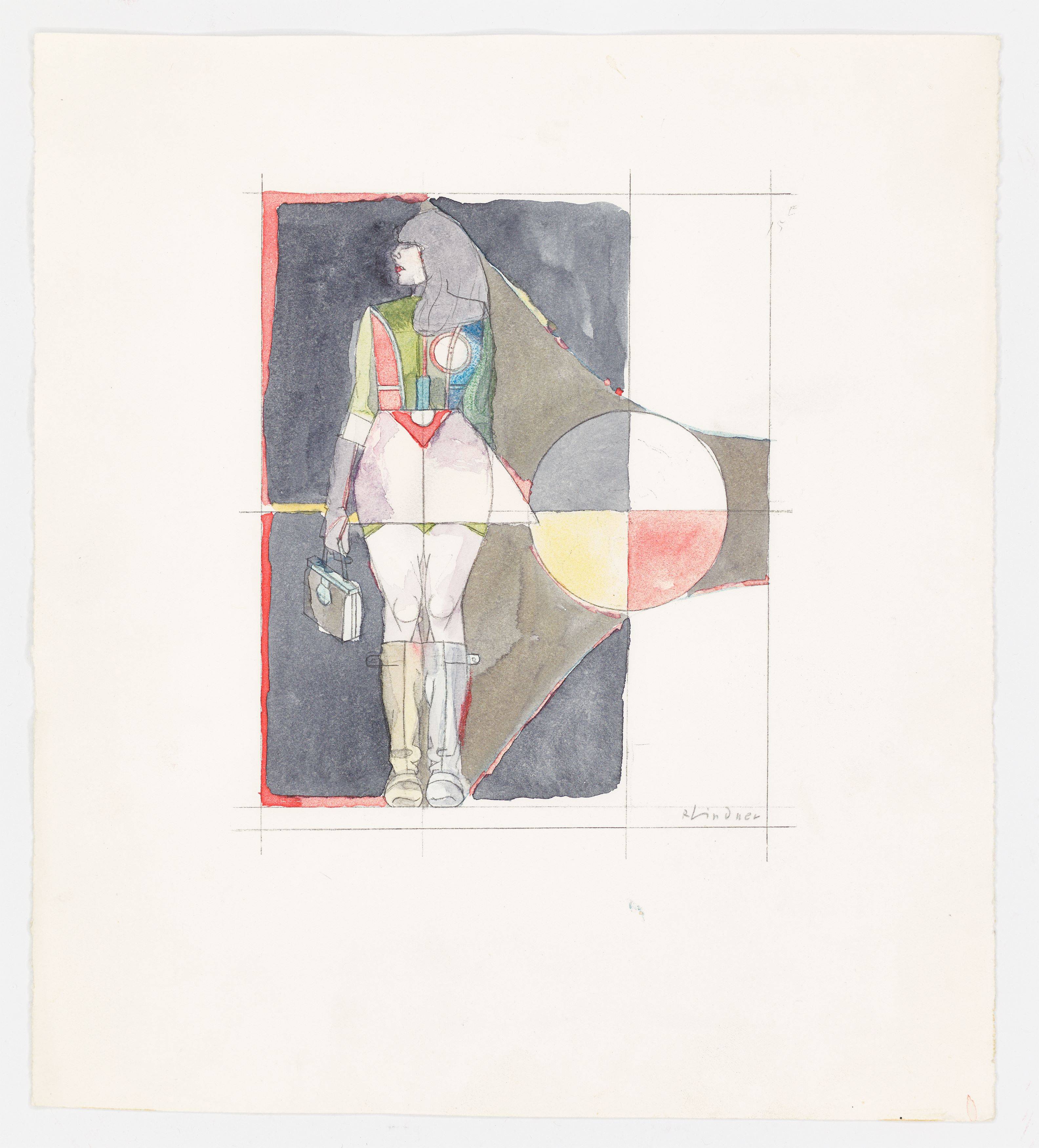 Auf diesem Bild ist das folgende Kunstwerk zu sehen: Richard Lindner. Ohne Titel. 1969.