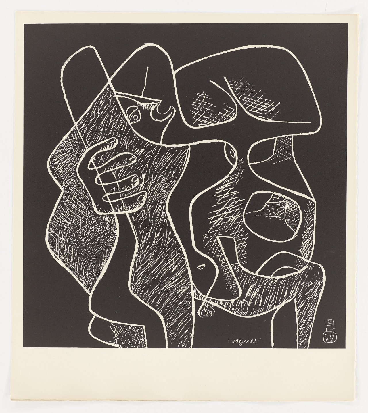 This picture shows the following artwork:  Le Corbusier. „La mer est toujours présente“. 1962.