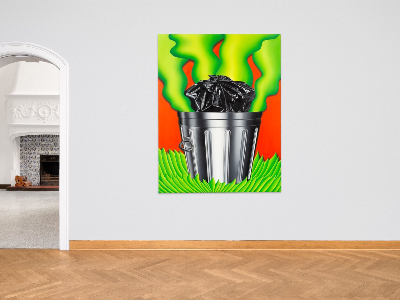 This picture shows the following artwork: Rafa Silvares. Stinking Rubbish. 2021.