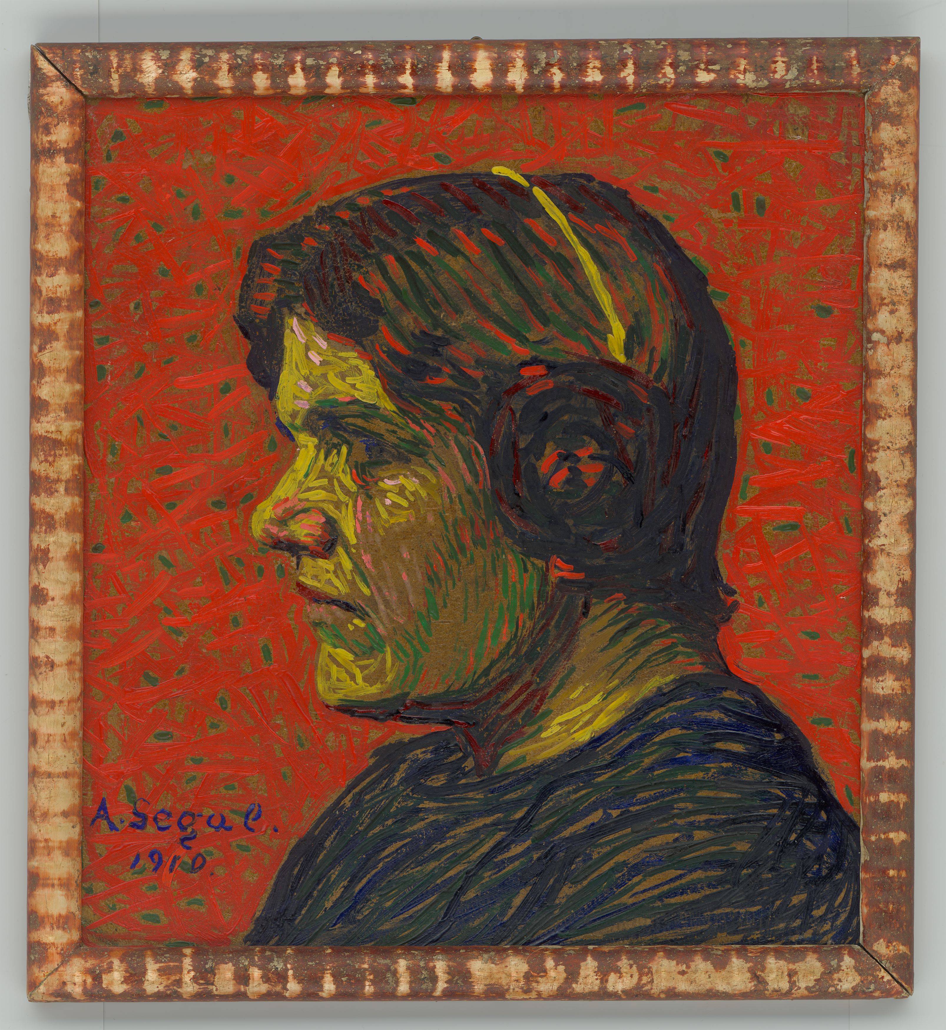 This picture shows the following artwork: Arthur Segal. Portrait Emmy Nienburg. 1910.