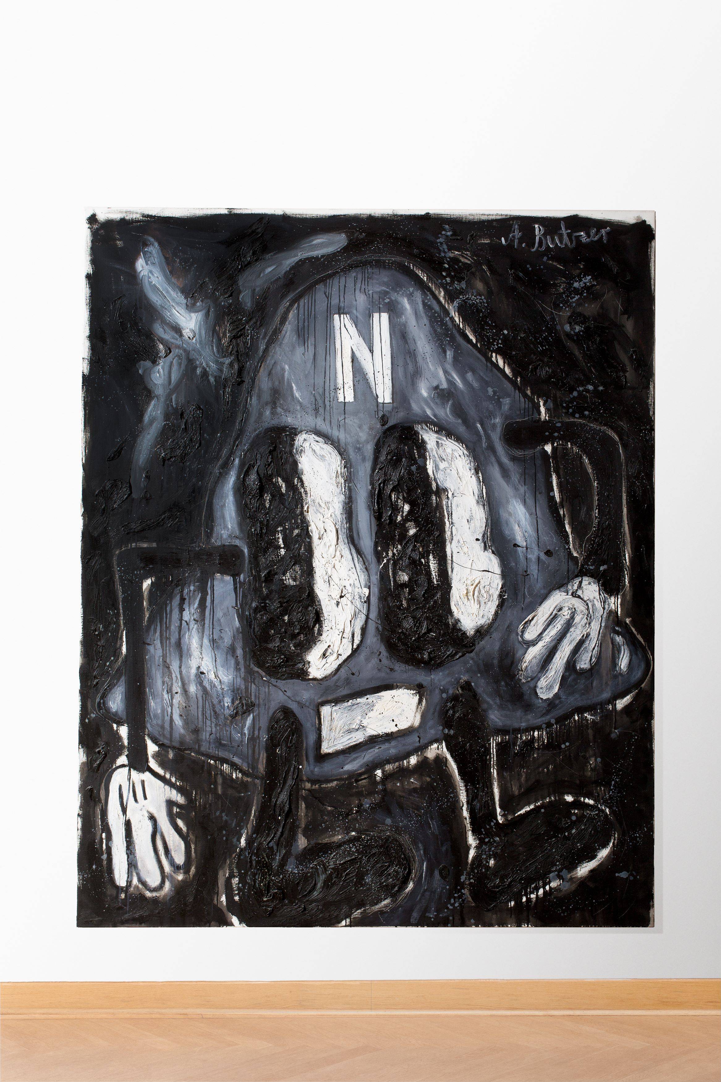 Auf diesem Bild ist das folgende Kunstwerk zu sehen: André Butzer. „Heimkunft nach N“. 2006.