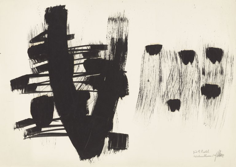 This picture shows the following artwork: Fritz Winter. Untitled. 1954.