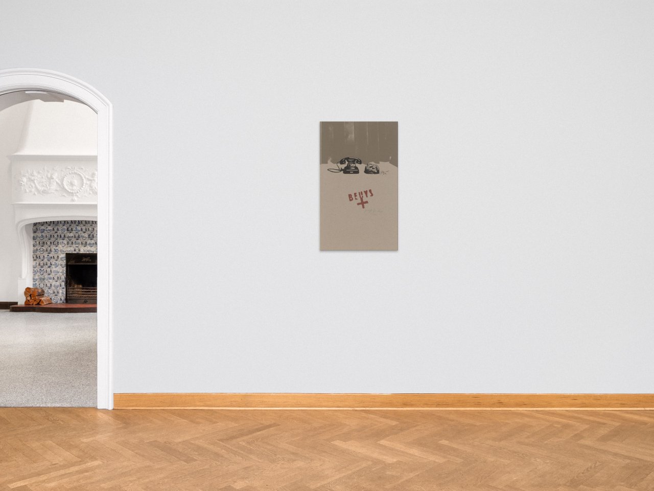 This picture shows the following artwork: Joseph Beuys. ”Erdtelephon”. 1978.