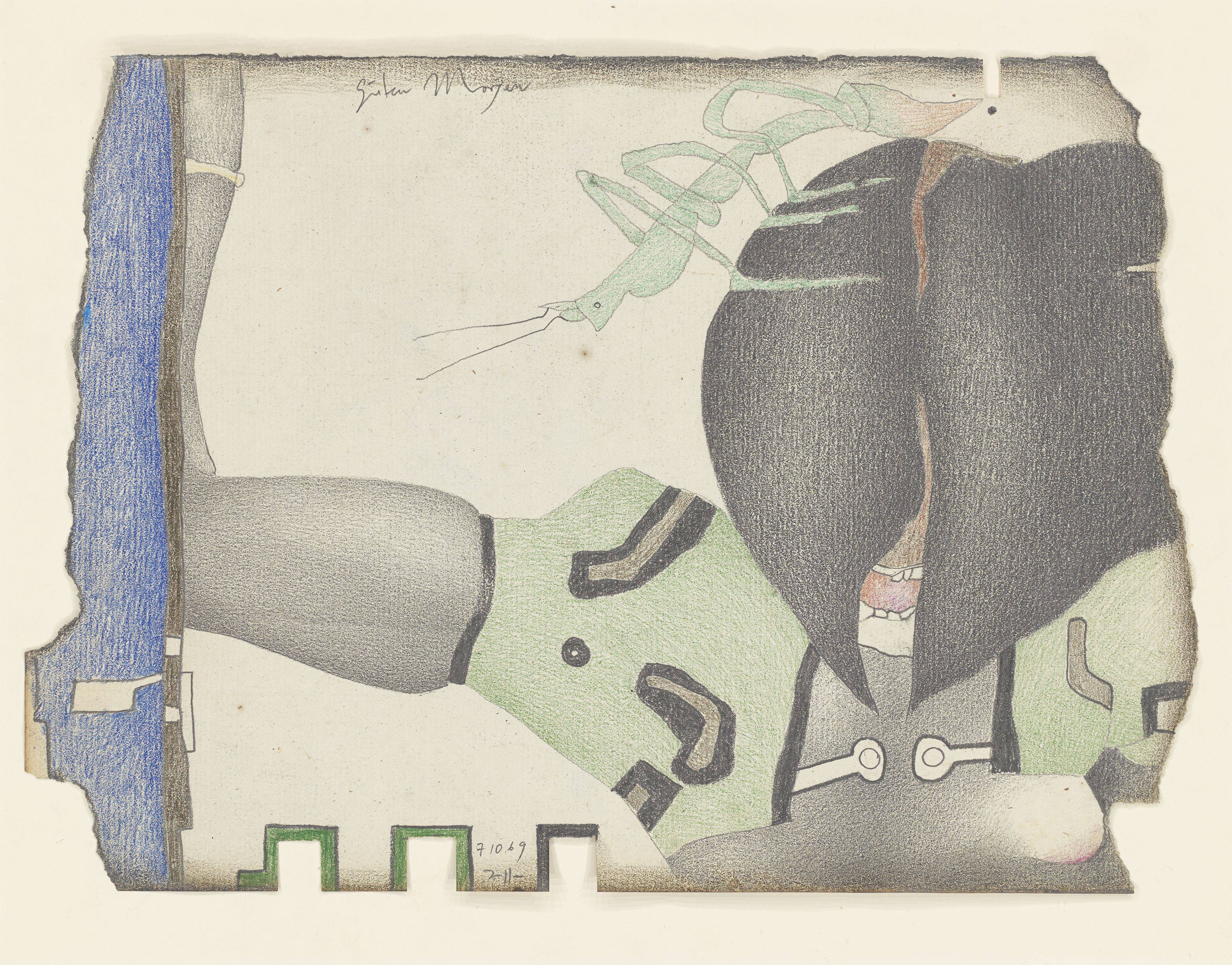 This picture shows the following artwork: Horst Janssen. ”Guten Morgen”. 1969.