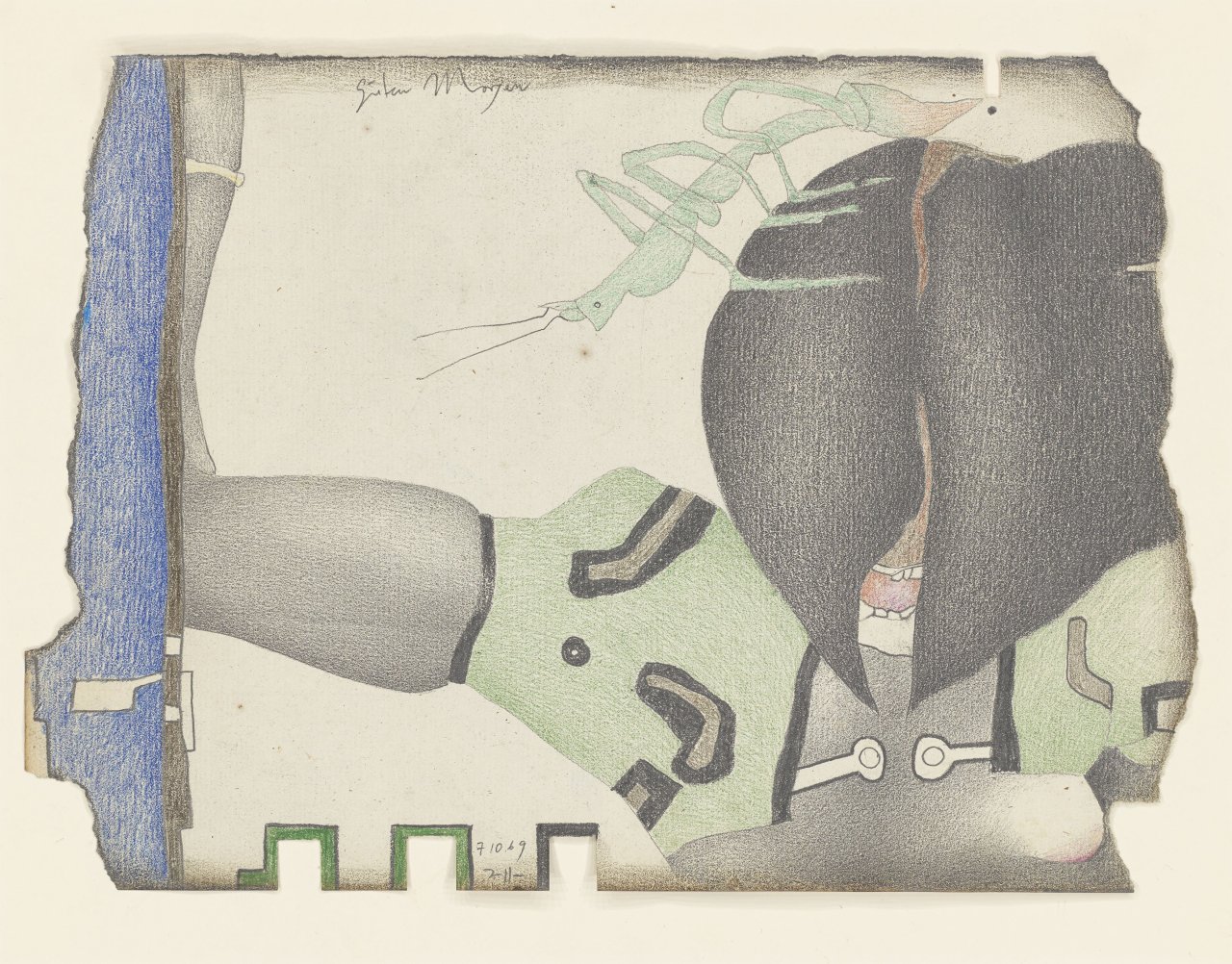 This picture shows the following artwork: Horst Janssen. ”Guten Morgen”. 1969.