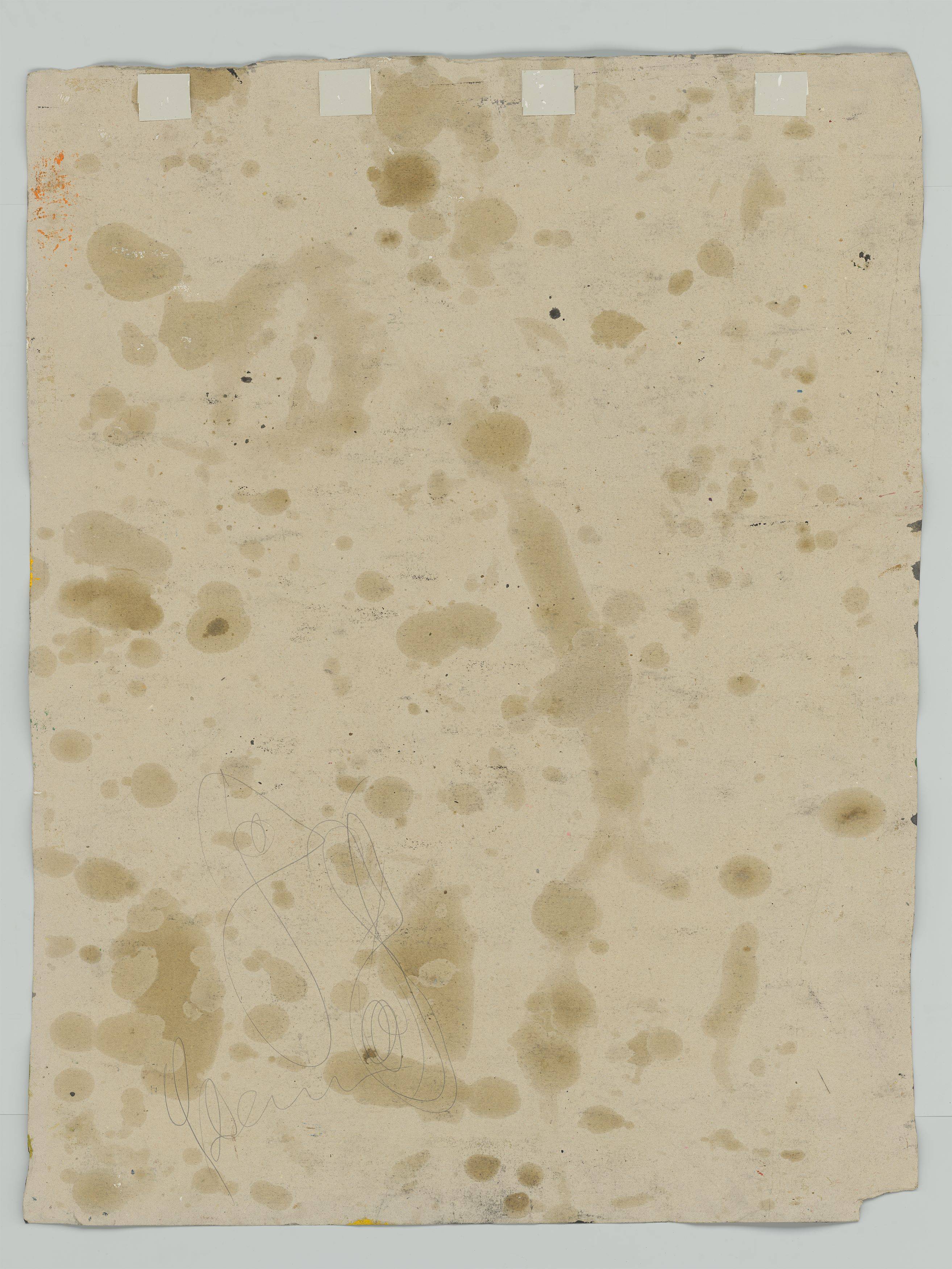 This picture shows the following artwork: Gunter Damisch. Untitled. 1988.