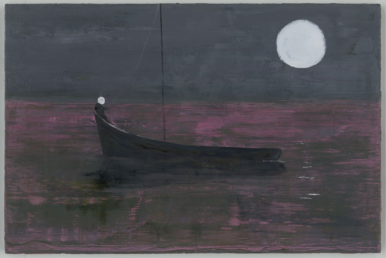 This picture shows the following artwork: Norbert Schwontkowski. Moon dog. 2010.