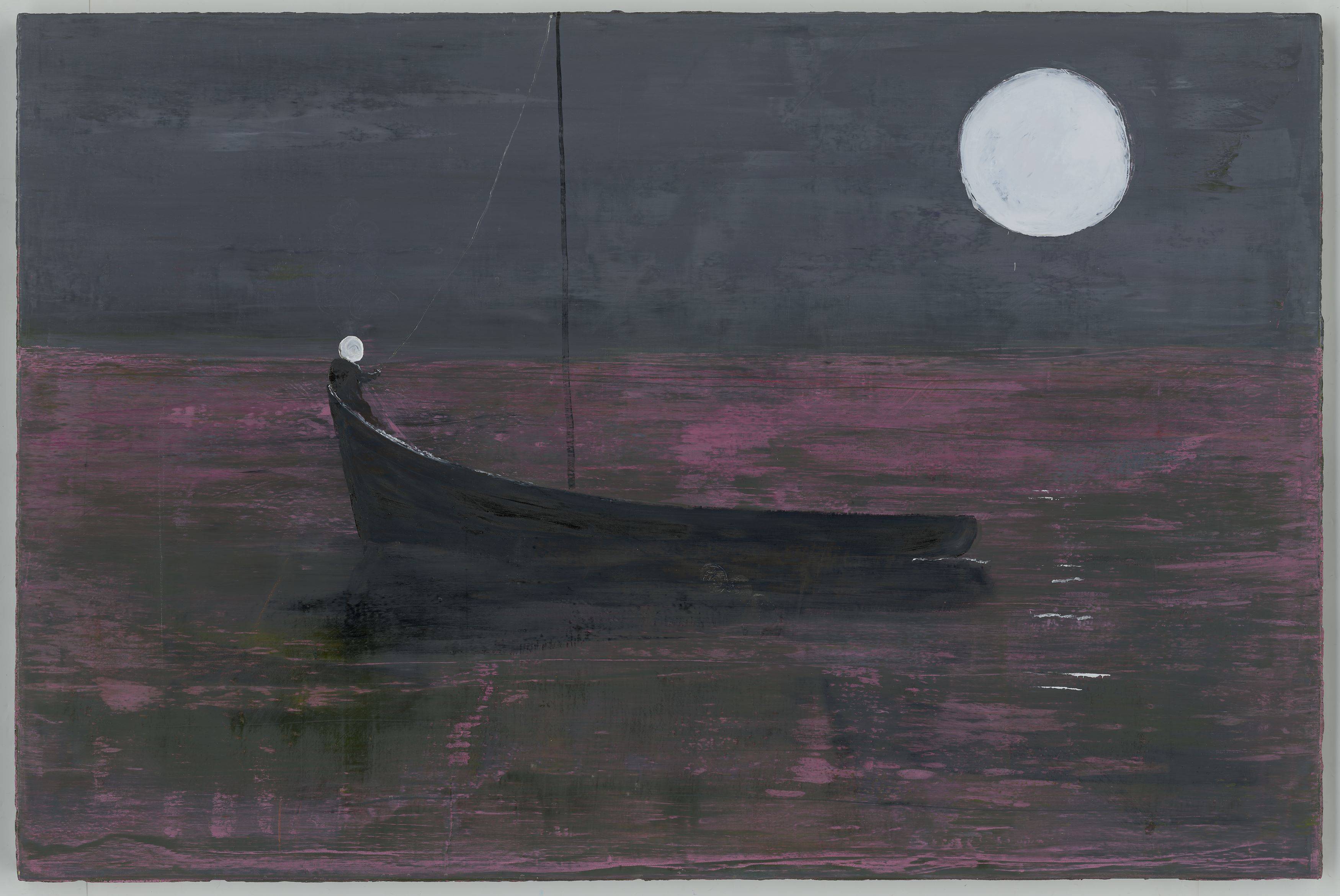 This picture shows the following artwork: Norbert Schwontkowski. Moon dog. 2010.