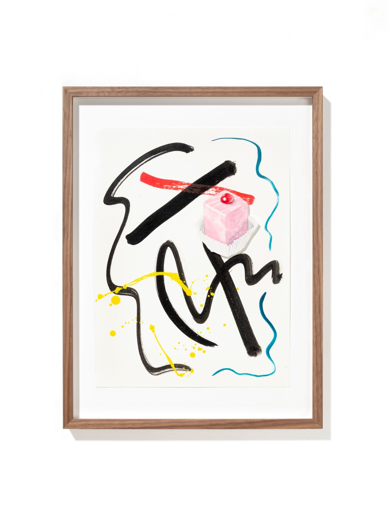 Auf diesem Bild ist das folgende Kunstwerk zu sehen:  Albrecht/Wilke. „Kleiner Punschkrapfen“. 2025.