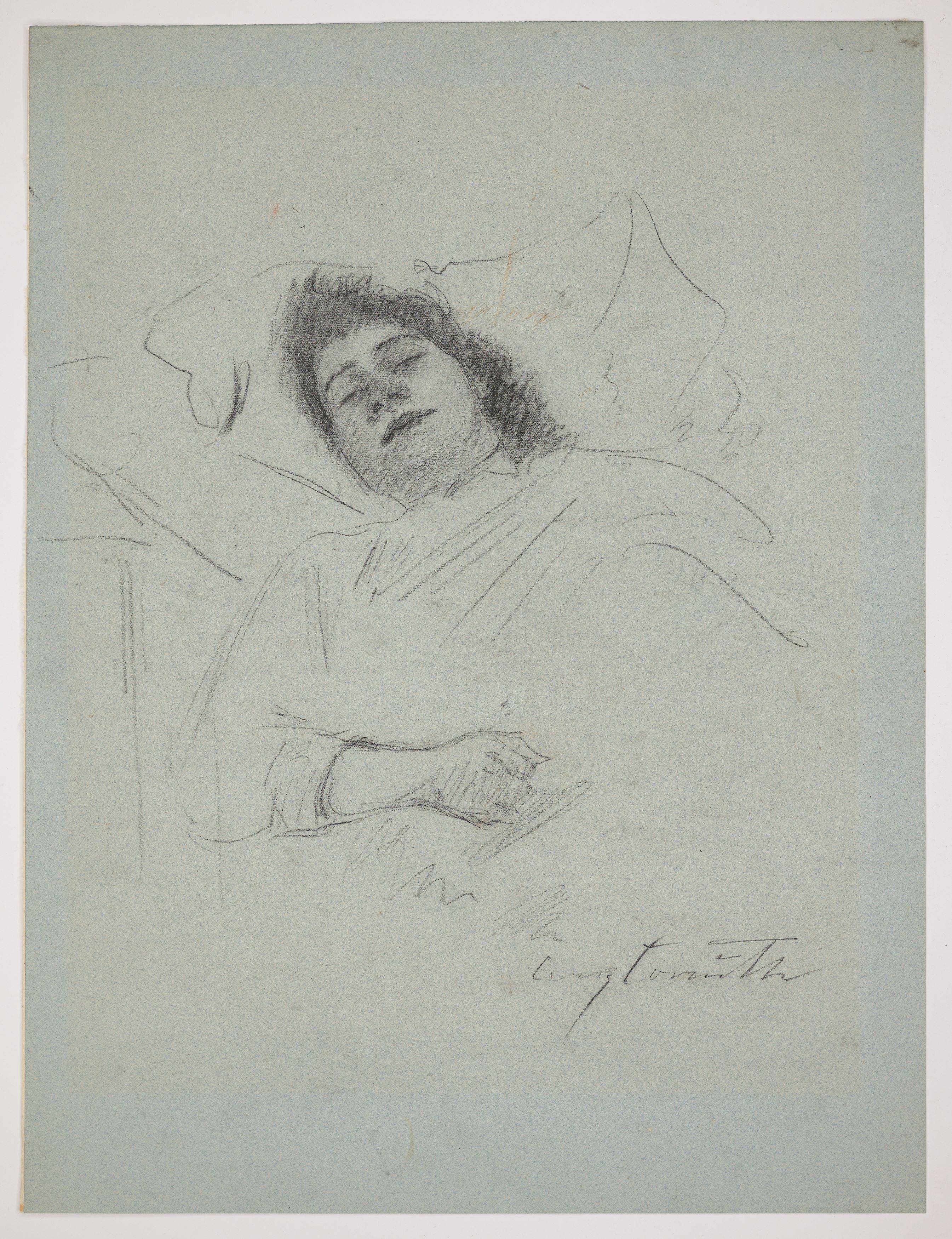 This picture shows the following artwork: Lovis Corinth. Sleeping woman (Charlotte Berend-Corinth). 1909.
