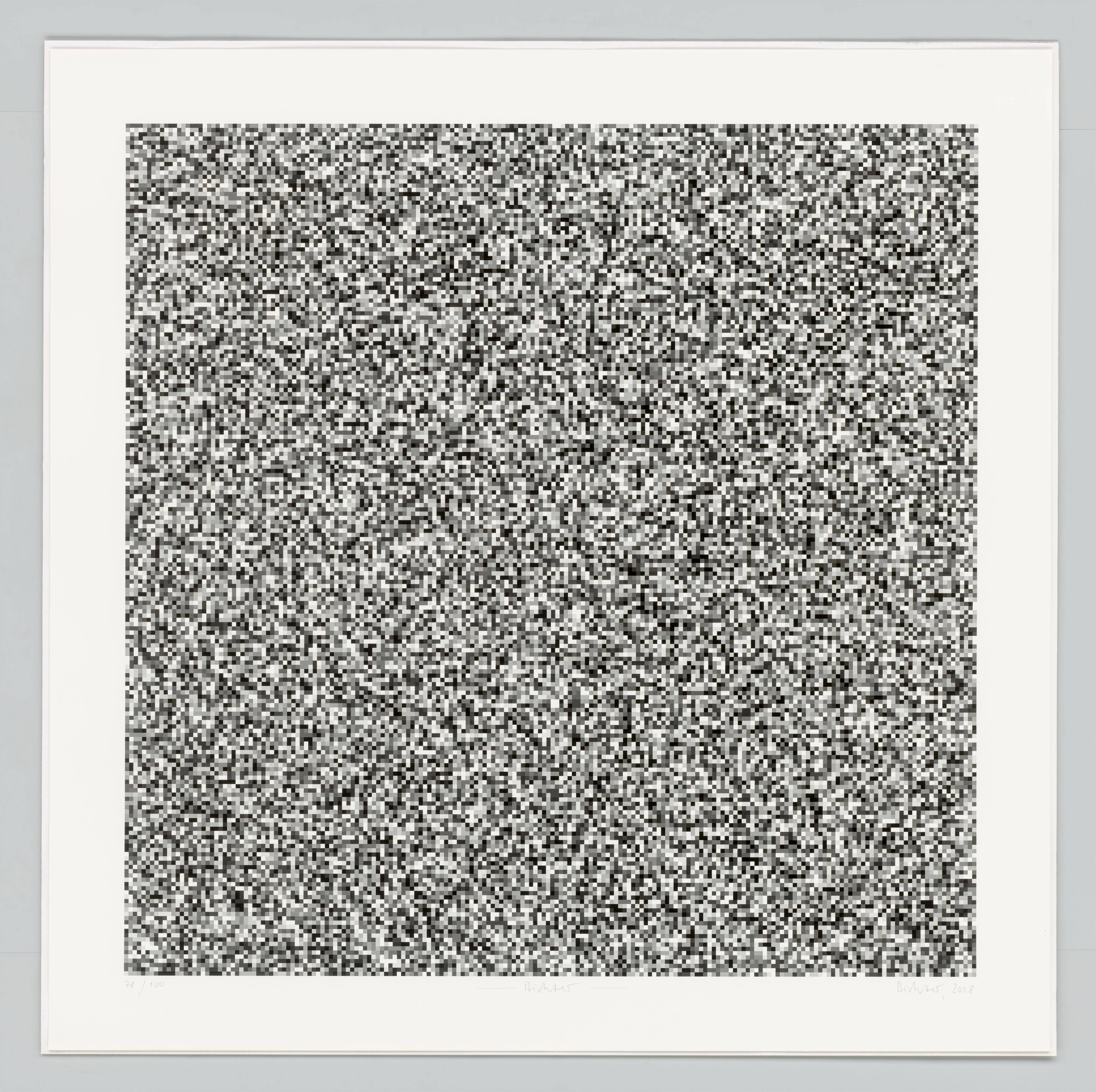 Auf diesem Bild ist das folgende Kunstwerk zu sehen: Gerhard Richter. „40.000“. 2008.