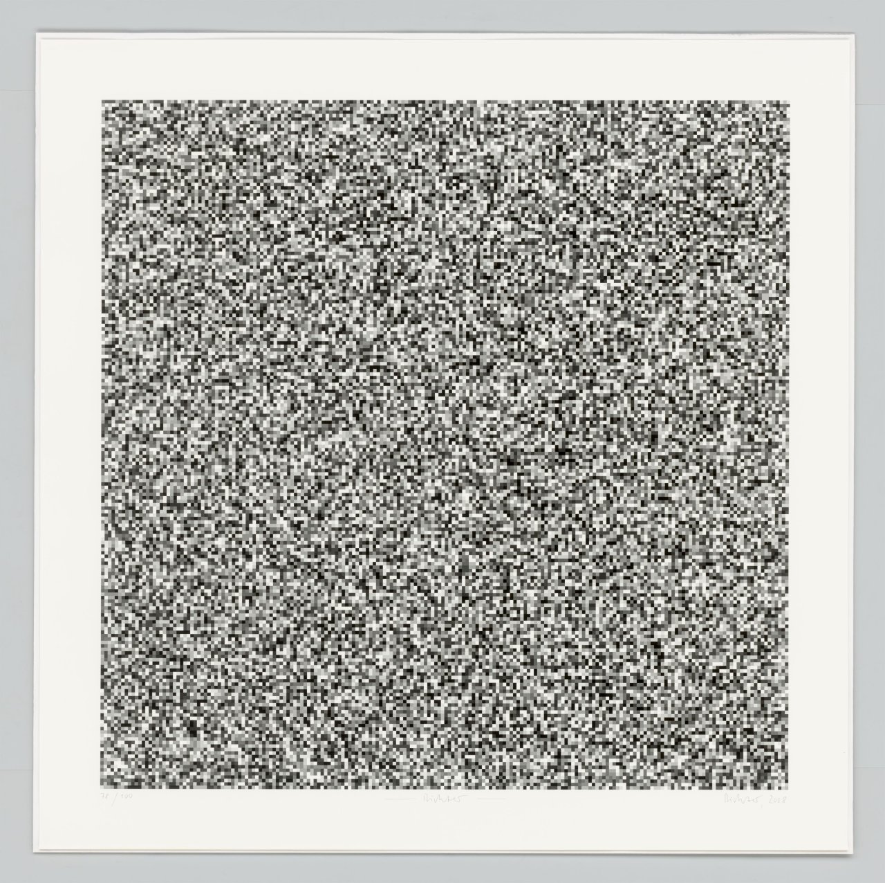 Auf diesem Bild ist das folgende Kunstwerk zu sehen: Gerhard Richter. „40.000“. 2008.