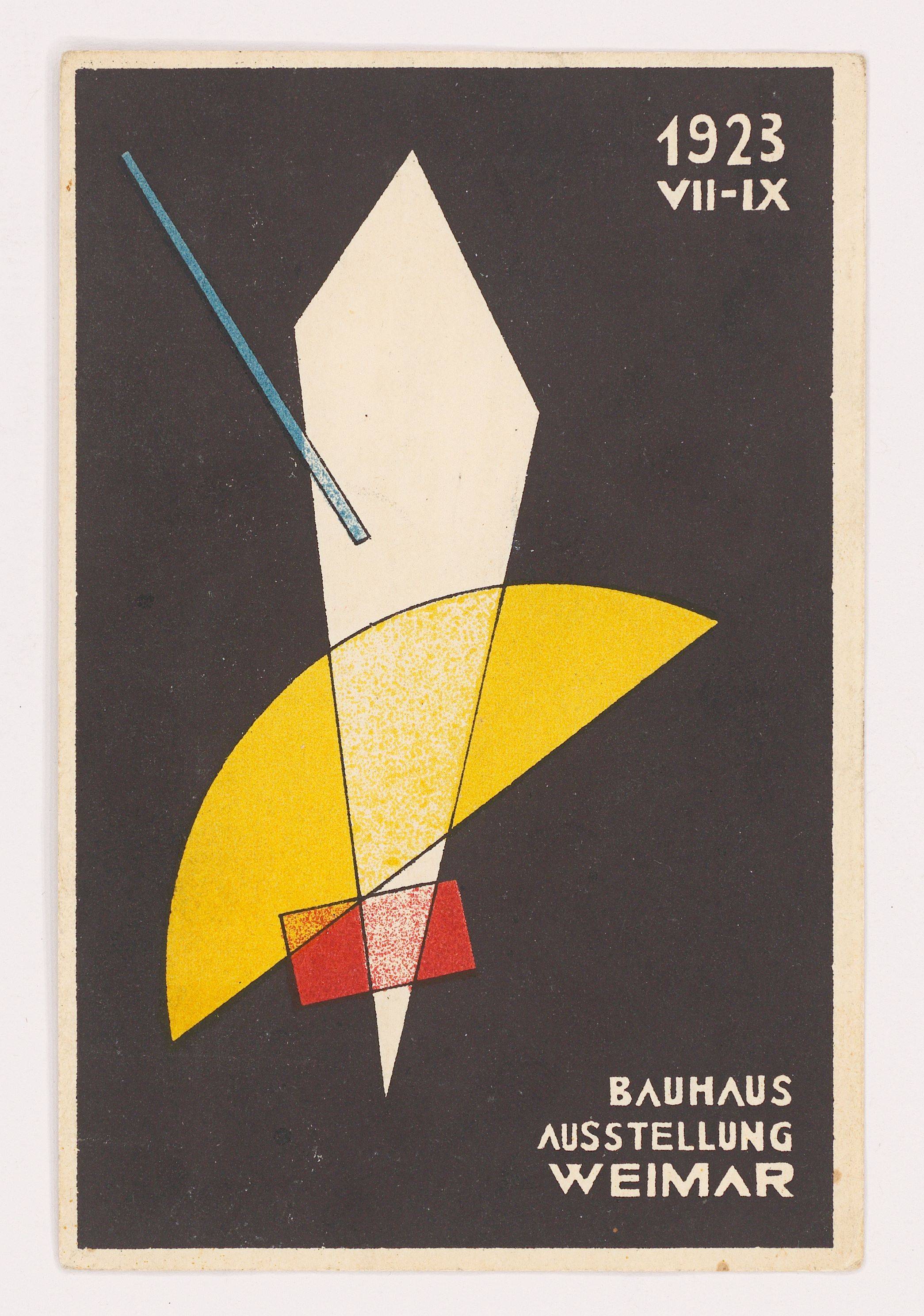 This picture shows the following artwork: László Moholy-Nagy. ”1923 VII – IX Bauhaus Ausstellung Weimar”. 1923.