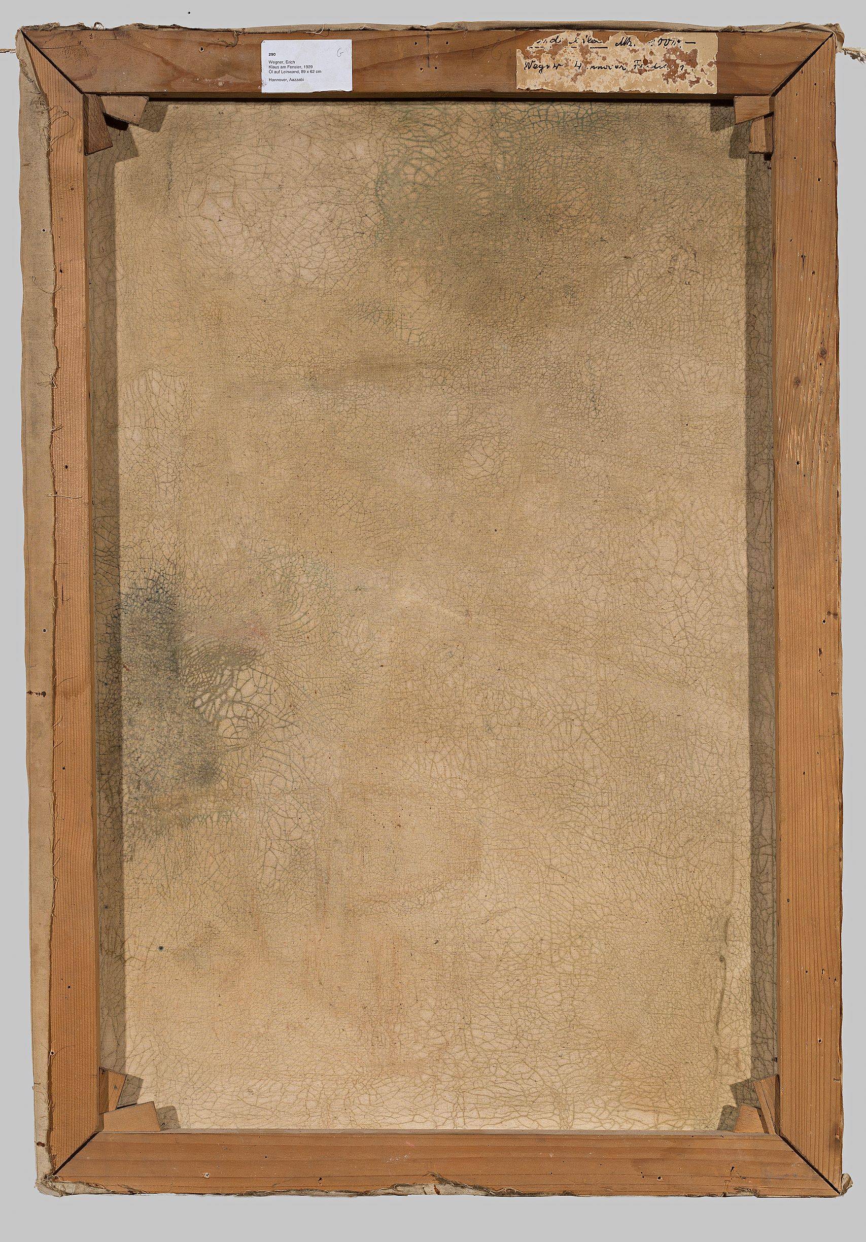 Auf diesem Bild ist das folgende Kunstwerk zu sehen: Erich Wegner. Klaus am Fenster. 1929.