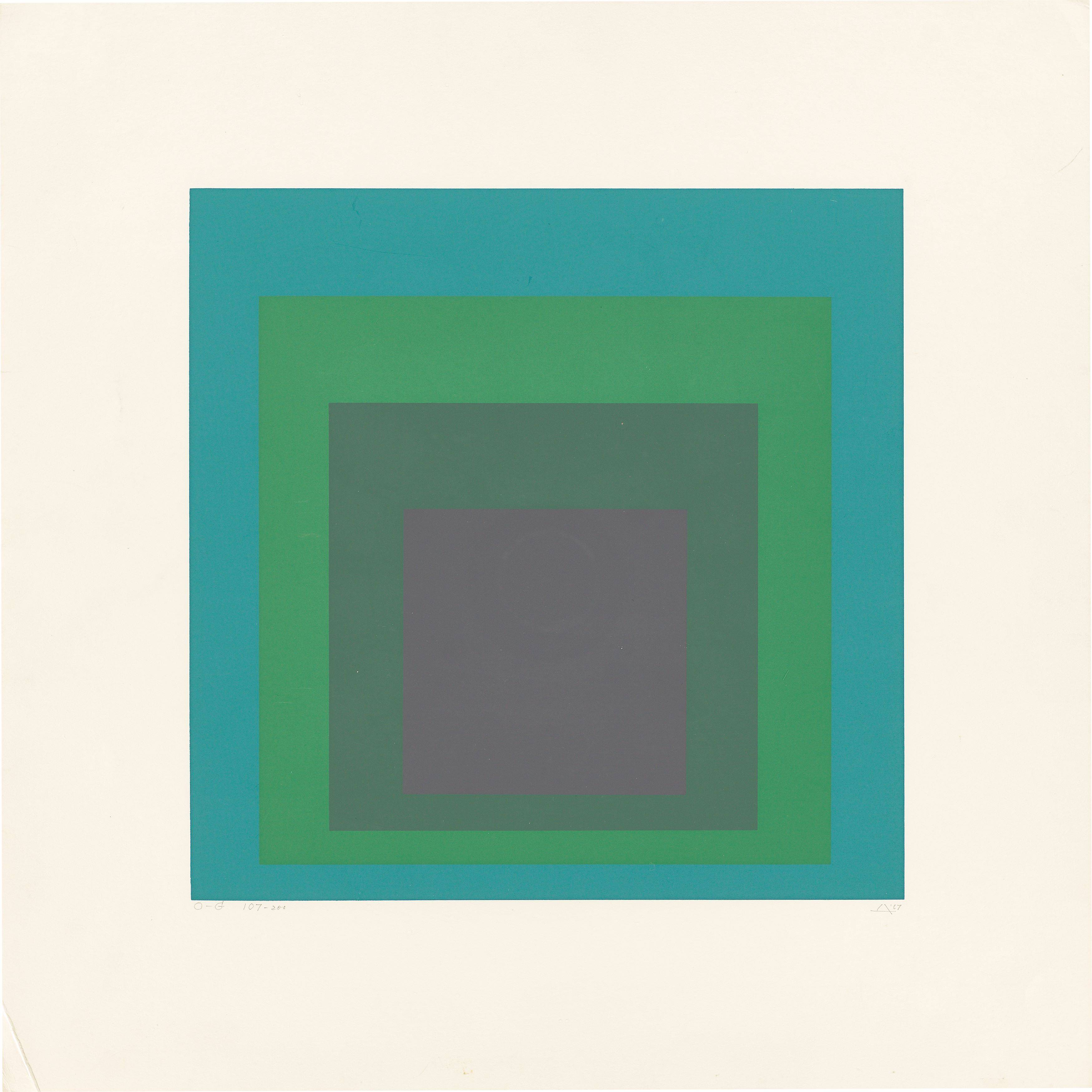 Auf diesem Bild ist das folgende Kunstwerk zu sehen: Josef Albers. „O-G“. 1967.