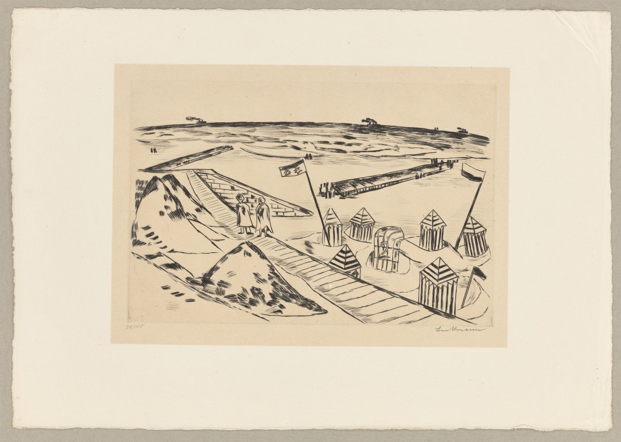 Auf diesem Bild ist das folgende Kunstwerk zu sehen: Max Beckmann. „Strand“. 1922.