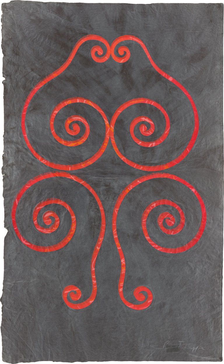 This picture shows the following artwork: Philip Taaffe. Untitled. 2008.