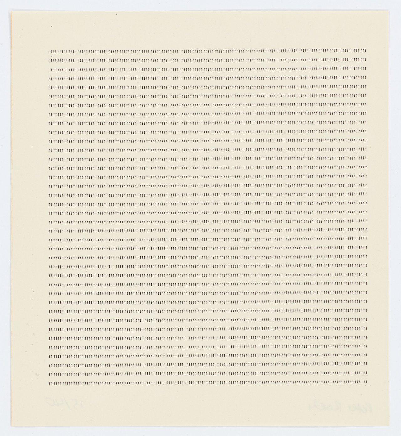 This picture shows the following artwork: Peter Roehr. Untitled (GR-3). 1963.