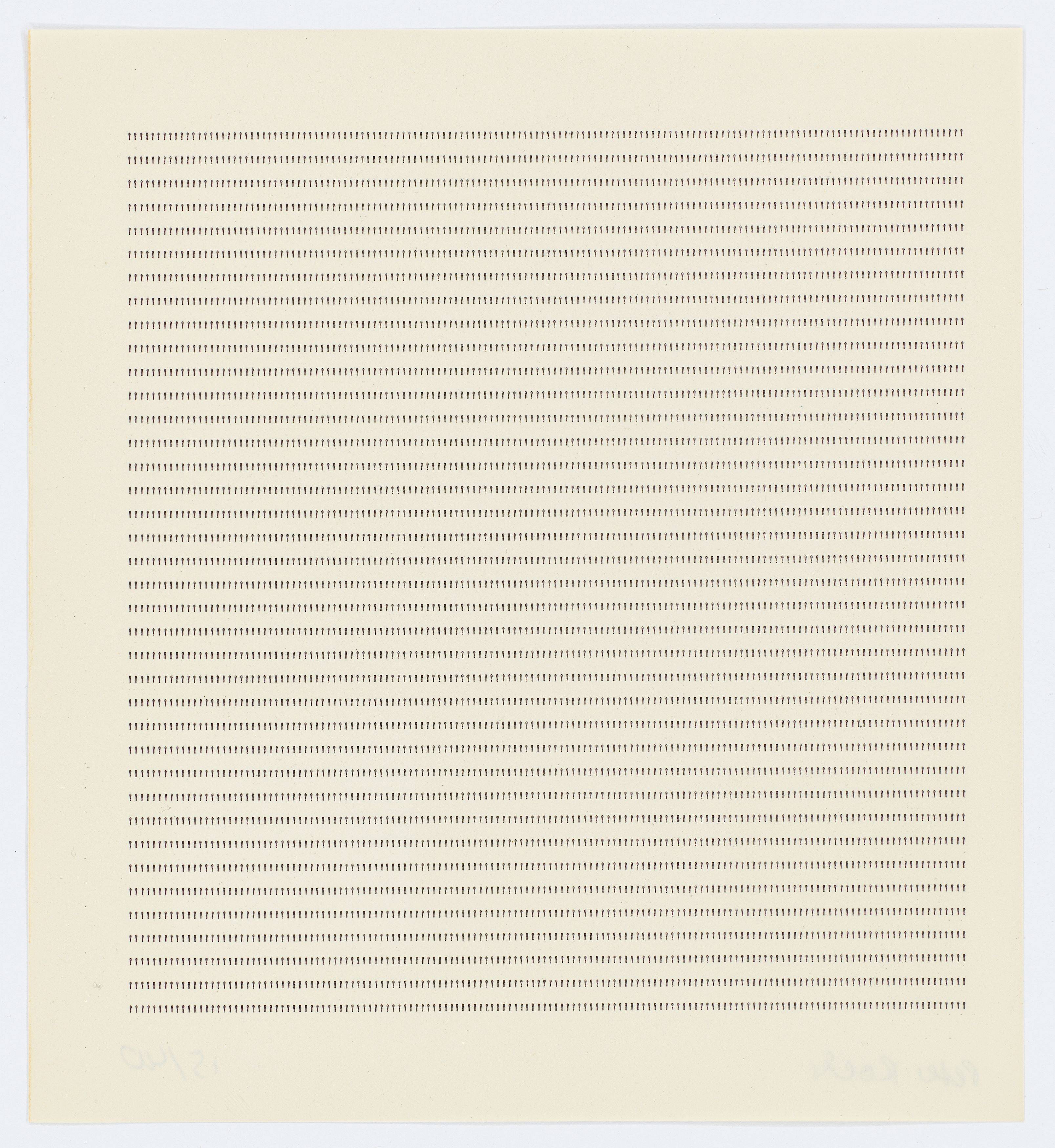 This picture shows the following artwork: Peter Roehr. Untitled (GR-3). 1963.