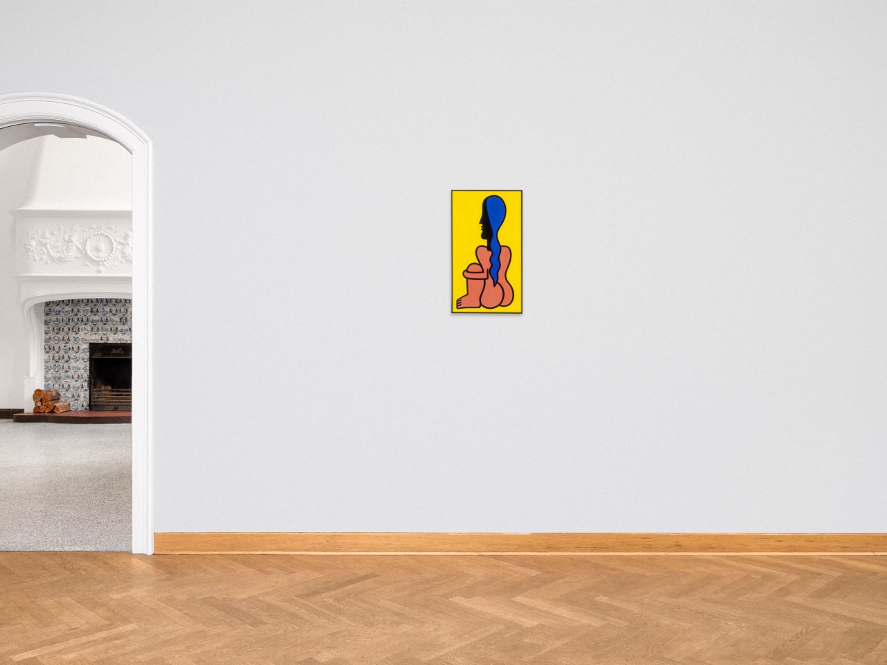 Auf diesem Bild ist das folgende Kunstwerk zu sehen: Hans Ticha. „Hockende“. 1987.