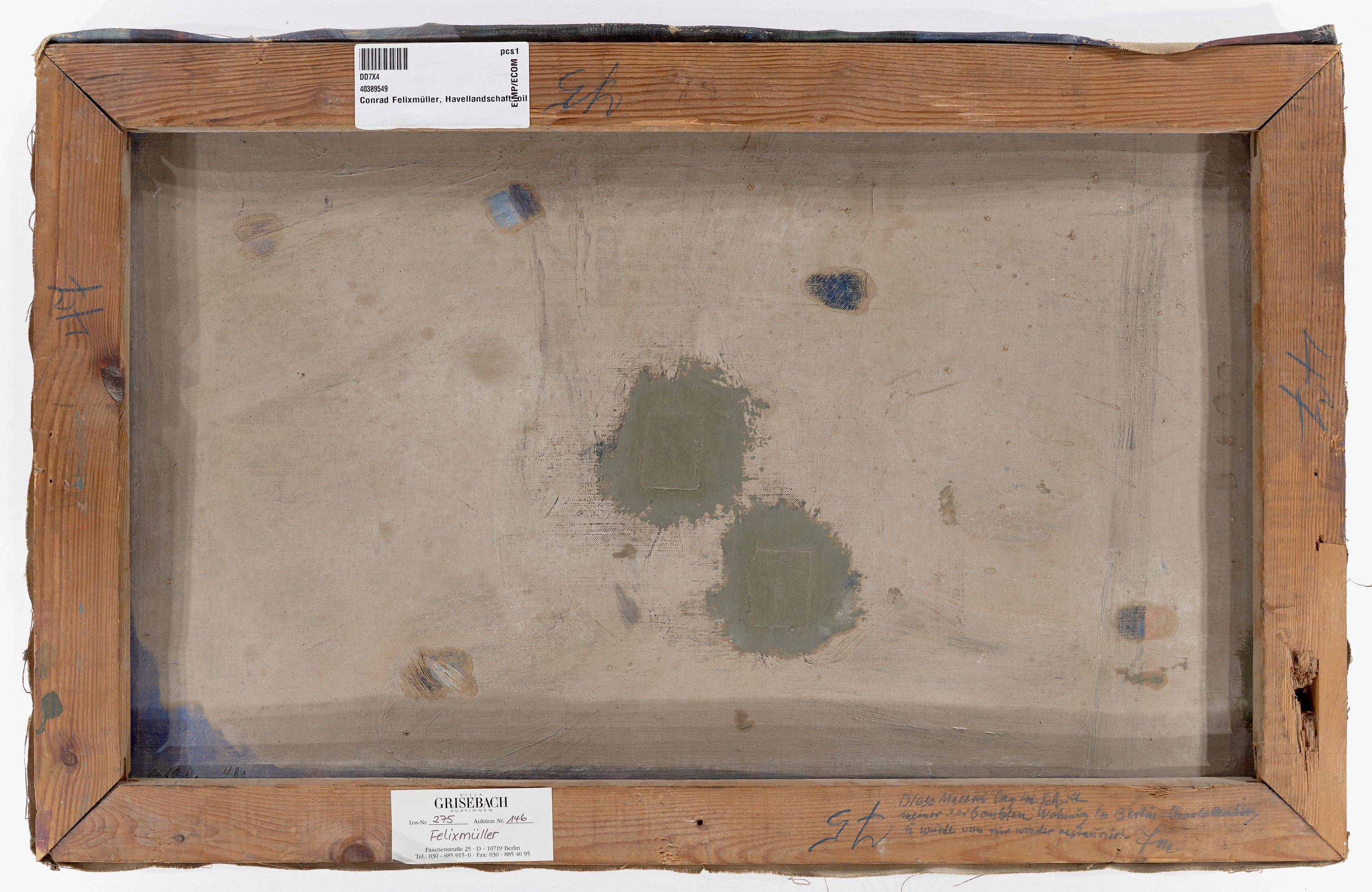 This picture shows the following artwork: Conrad Felixmüller. ”Havellandschaft (Lieperbucht, Insel Lindwerder)”. 1935.