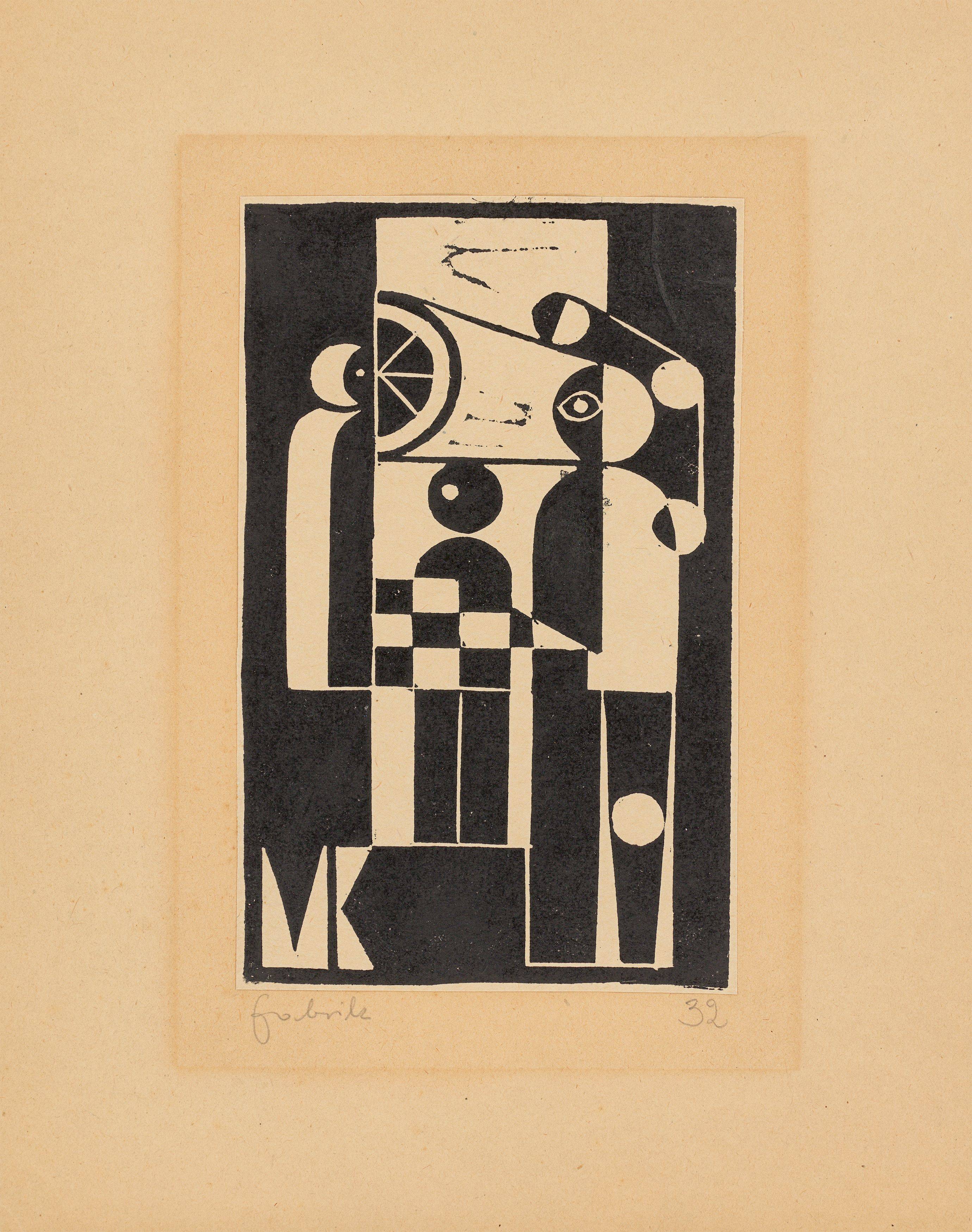 Auf diesem Bild ist das folgende Kunstwerk zu sehen: Erich Müller-Kraus. „Fabrik“. 1932.
