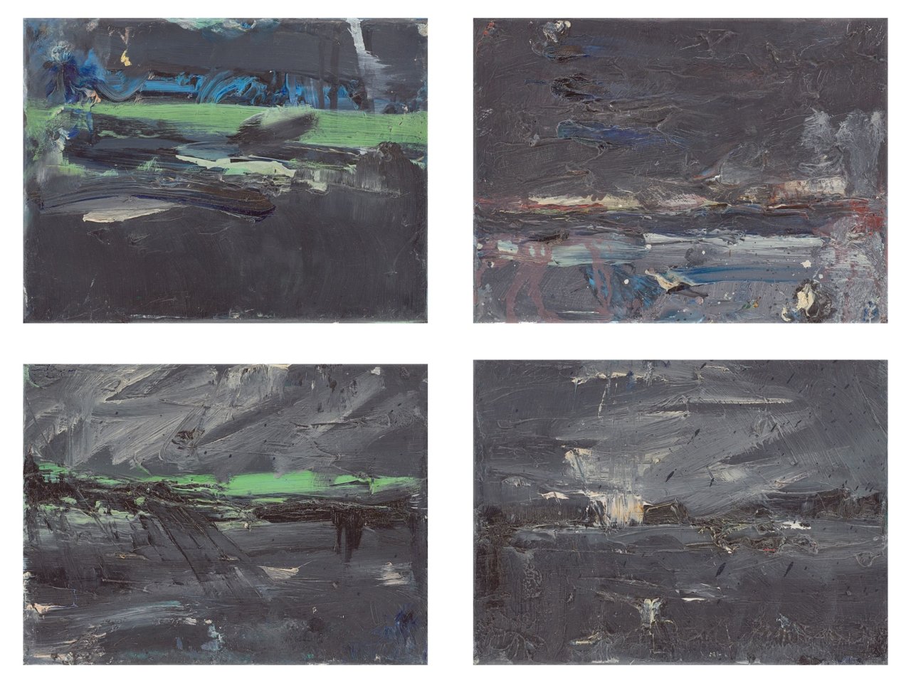 Auf diesem Bild ist das folgende Kunstwerk zu sehen: Detlev Foth. Nachtlandschaften. 1993.