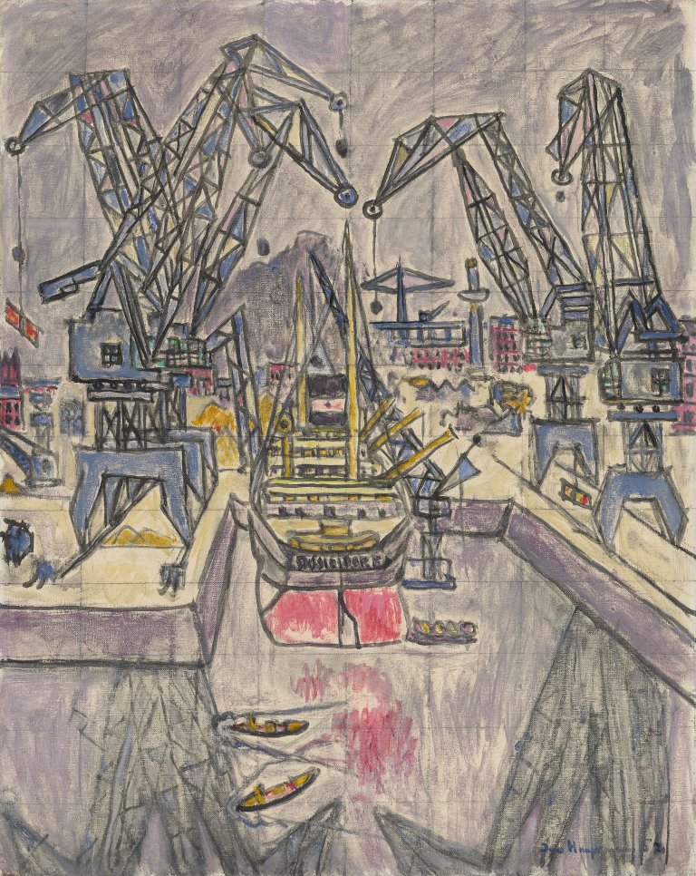 Auf diesem Bild ist das folgende Kunstwerk zu sehen: Ivo Hauptmann. Ohne Titel. 1952.