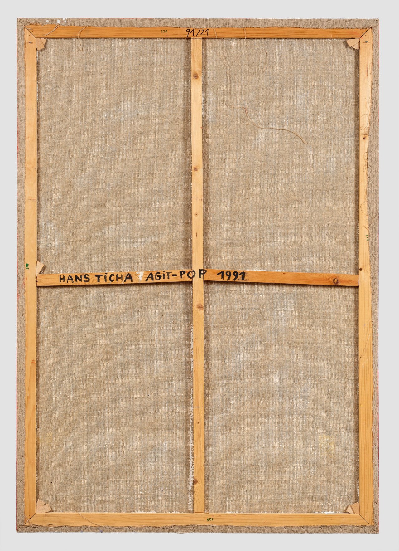 This picture shows the following artwork: Hans Ticha. ”AGIT-POP”. 1991.