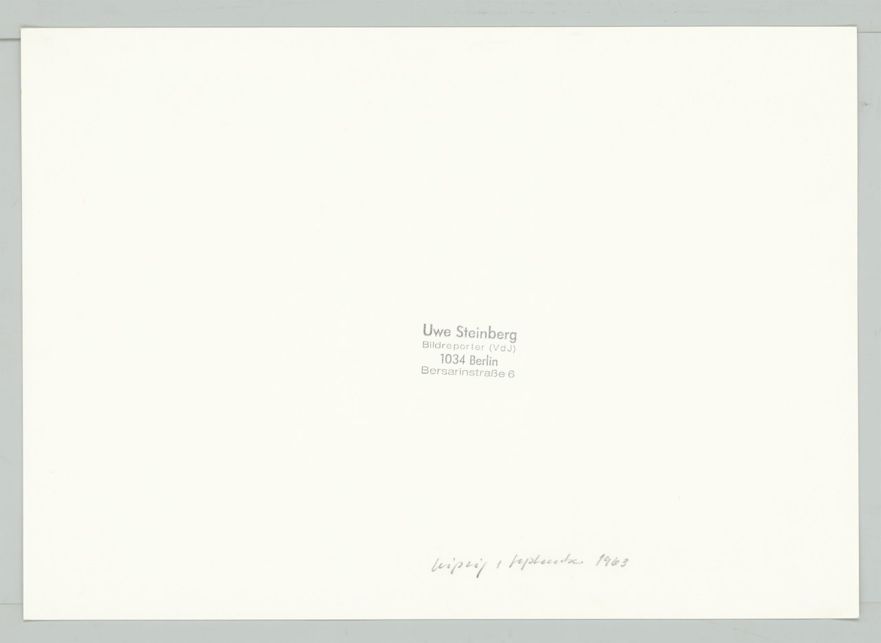 This picture shows the following artwork: Uwe Steinberg. Leipzig, September. 1963.