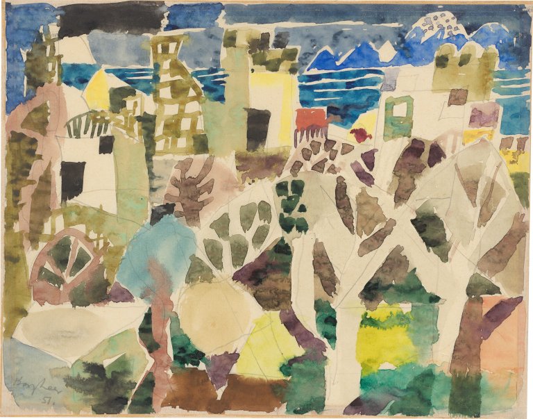 Auf diesem Bild ist das folgende Kunstwerk zu sehen: Sant Angelo d'Ischia. 1957.