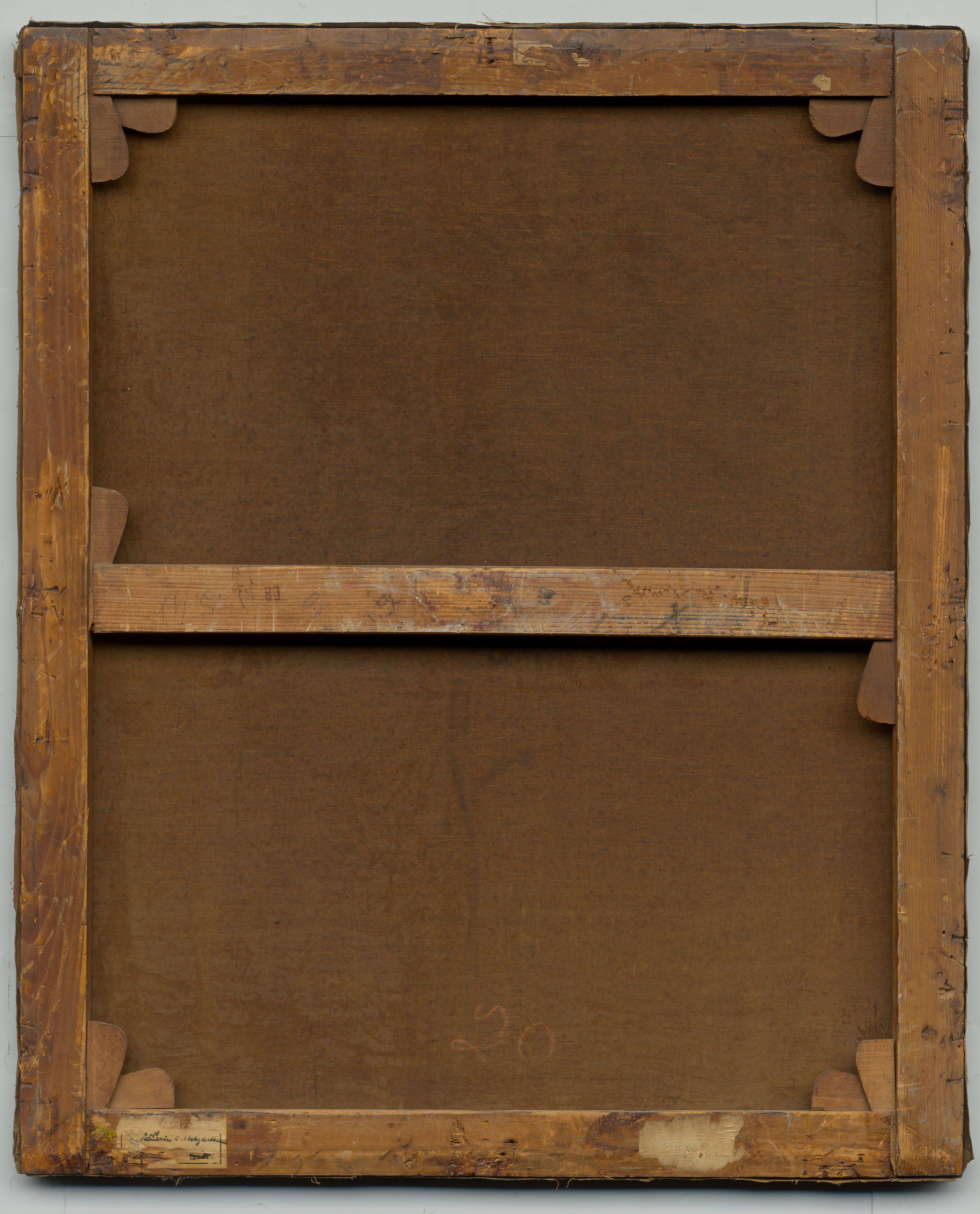 This picture shows the following artwork: Jean-Baptiste Armand Guillaumin. ”Madame Guillaumin cousant”. Circa 1888.