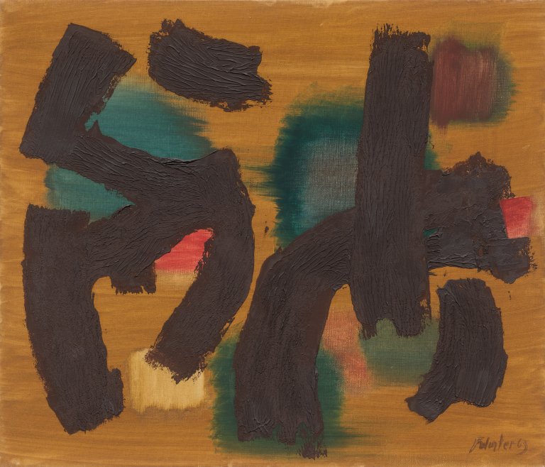 This picture shows the following artwork: Fritz Winter. ”März 63”. 1963.