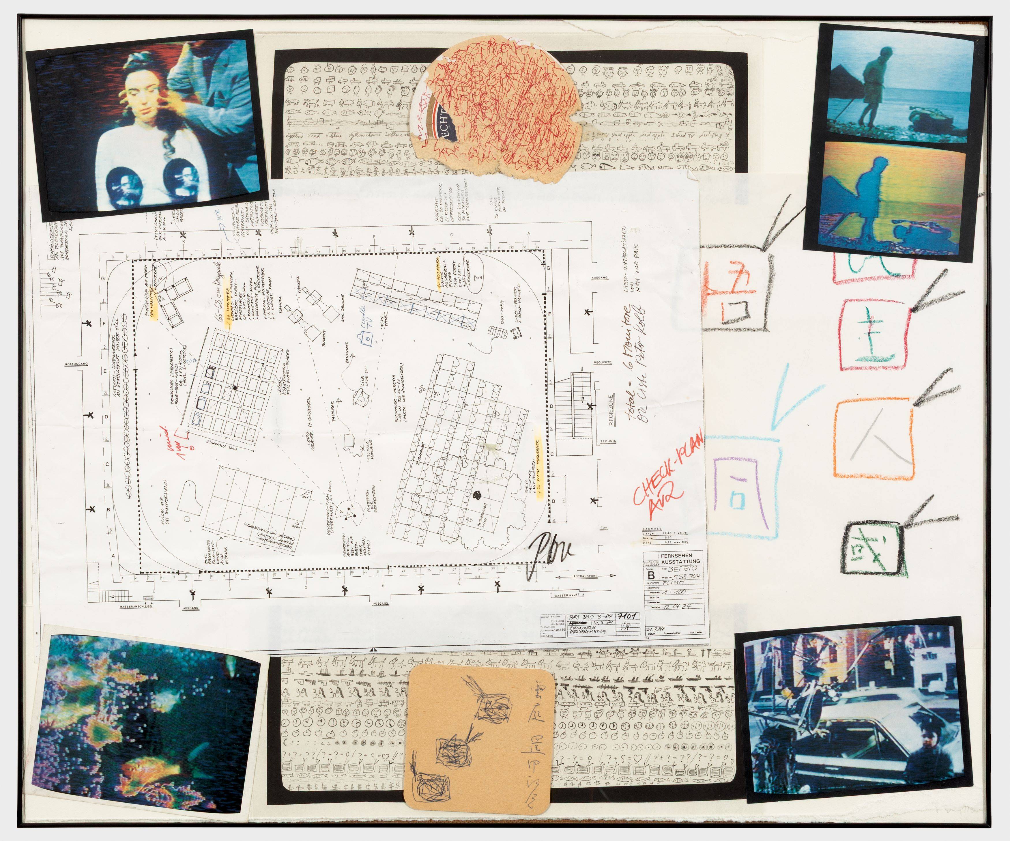 Auf diesem Bild ist das folgende Kunstwerk zu sehen: Nam June Paik. Baum der Versuchung (II). 1984/2005/2008.