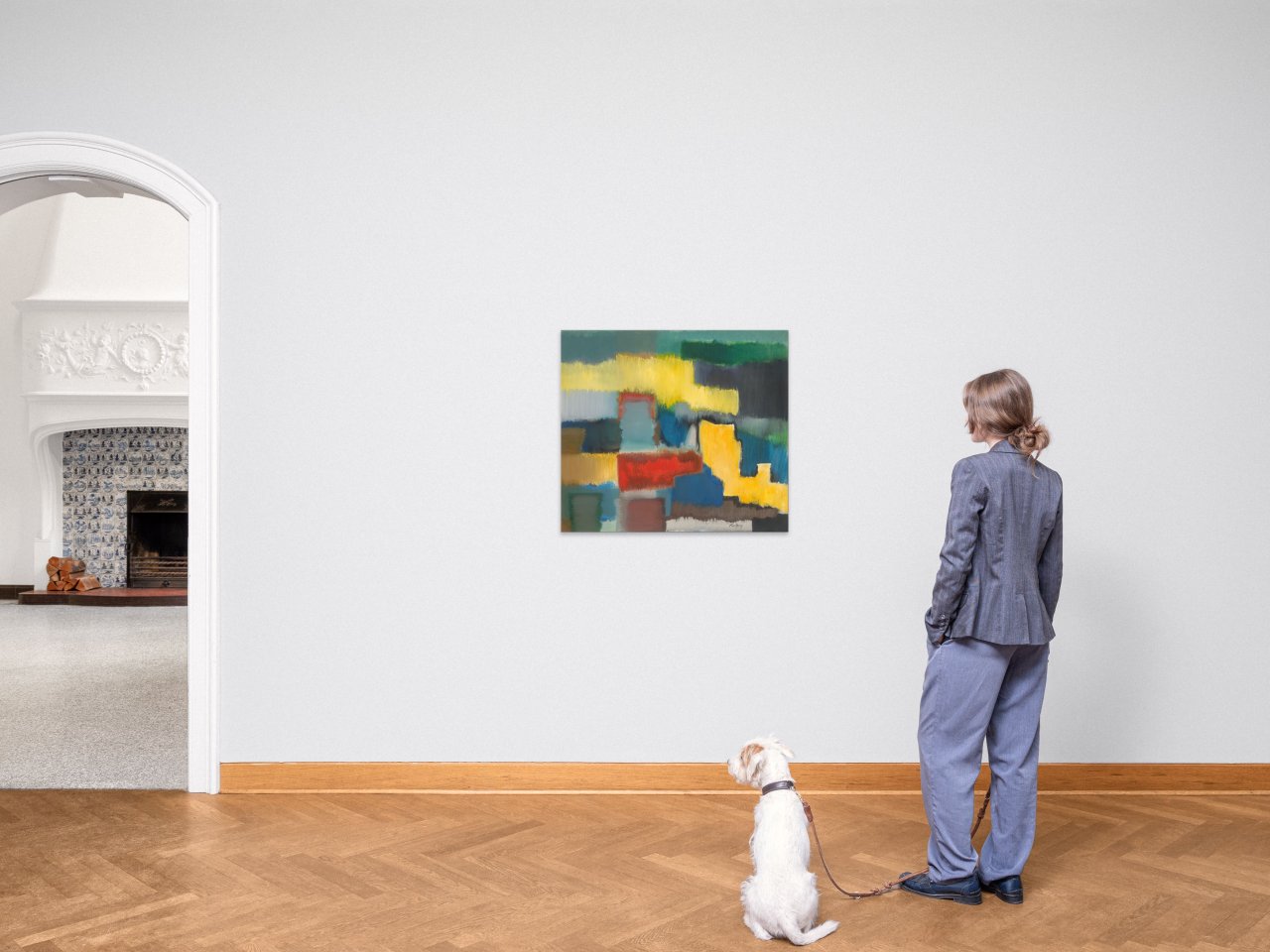 This picture shows the following artwork: Fritz Winter. ”Stufen”. 1964.