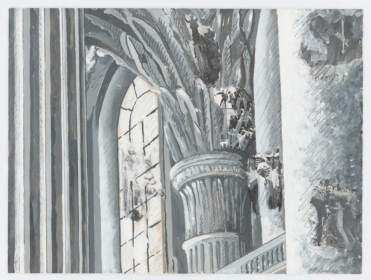 This picture shows the following artwork: Marcel Odenbach. ”Ausverkauf der DDR”. 1990.
