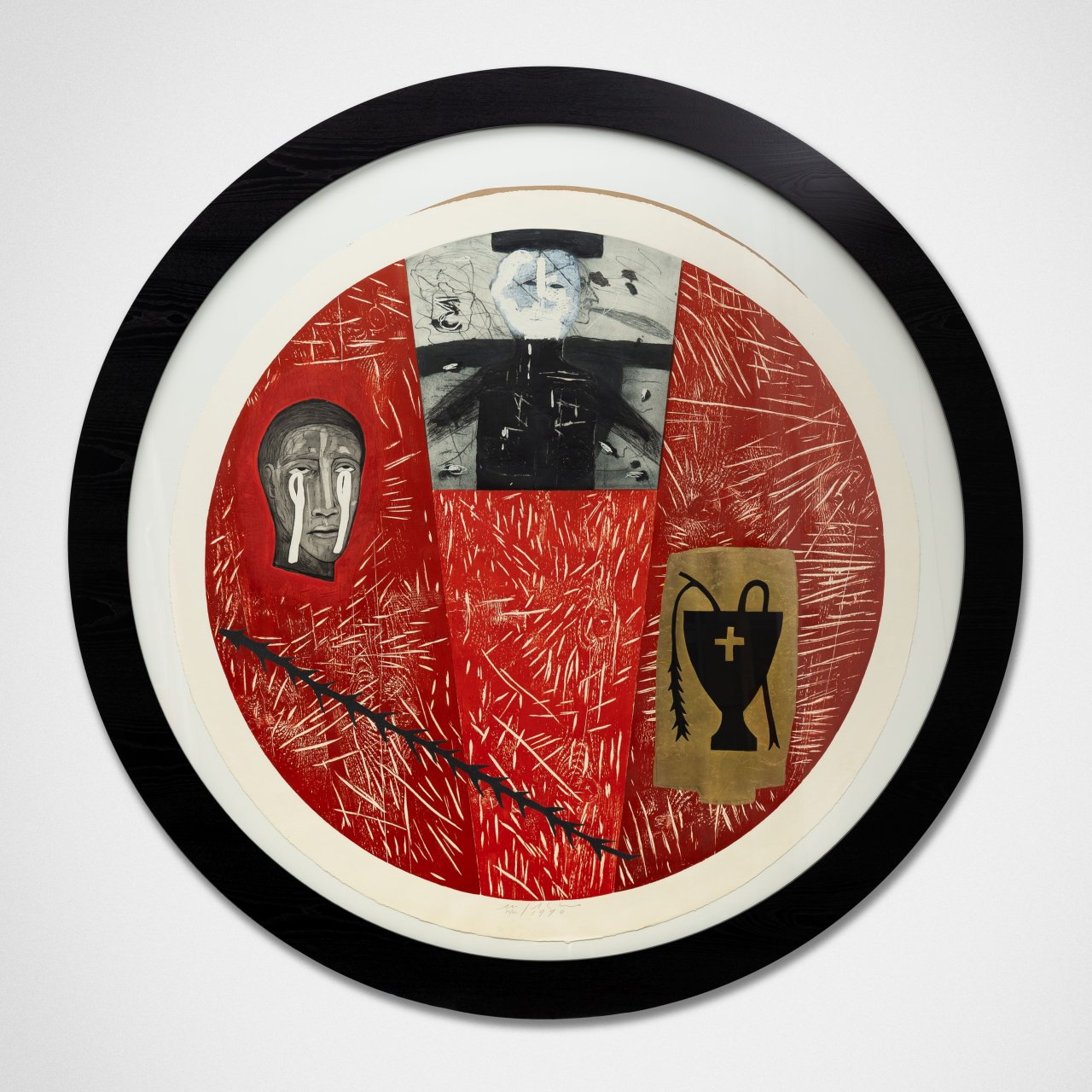 Auf diesem Bild ist das folgende Kunstwerk zu sehen: Mimmo Paladino. „Asia“. 1996.