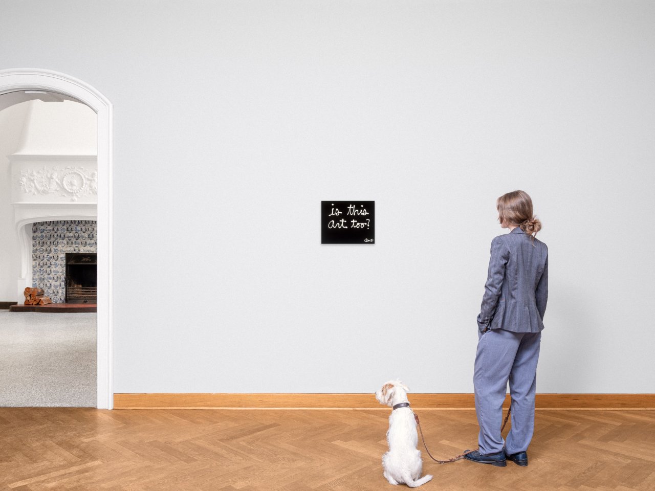 Auf diesem Bild ist das folgende Kunstwerk zu sehen: Ben Vautier. „Is this art too?“. 1987.