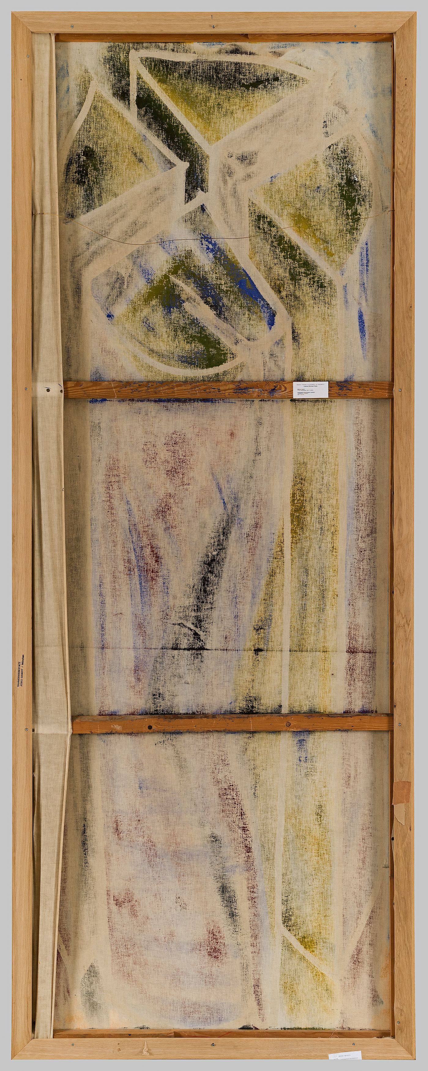 This picture shows the following artwork: Markus Lüpertz. Tree trunk, dithyrambic. 1966.